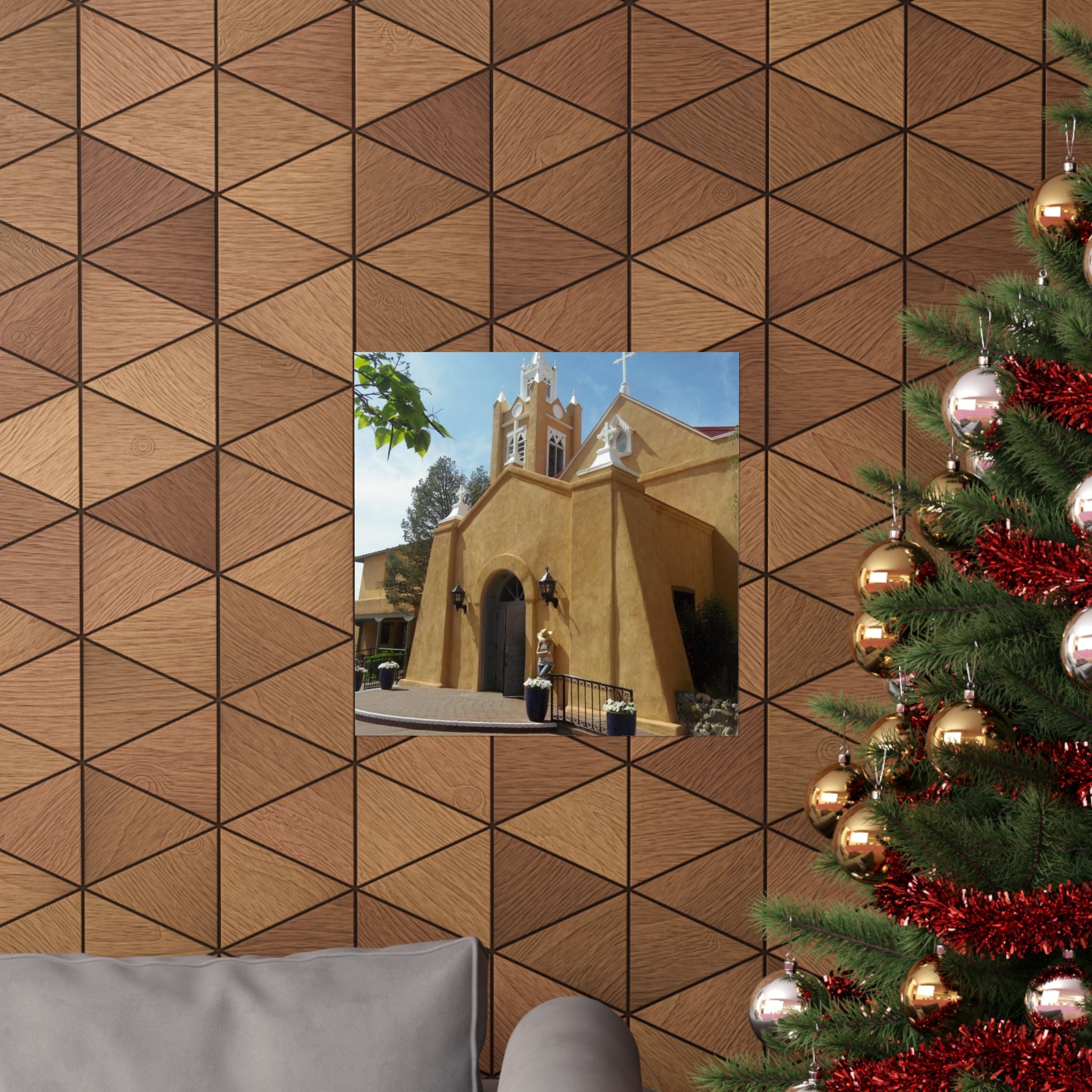 Matte Vertical Poster of Charming Church, Wall Art, Home Decor, Art Print, Gift for Housewarming, Unique Artwork