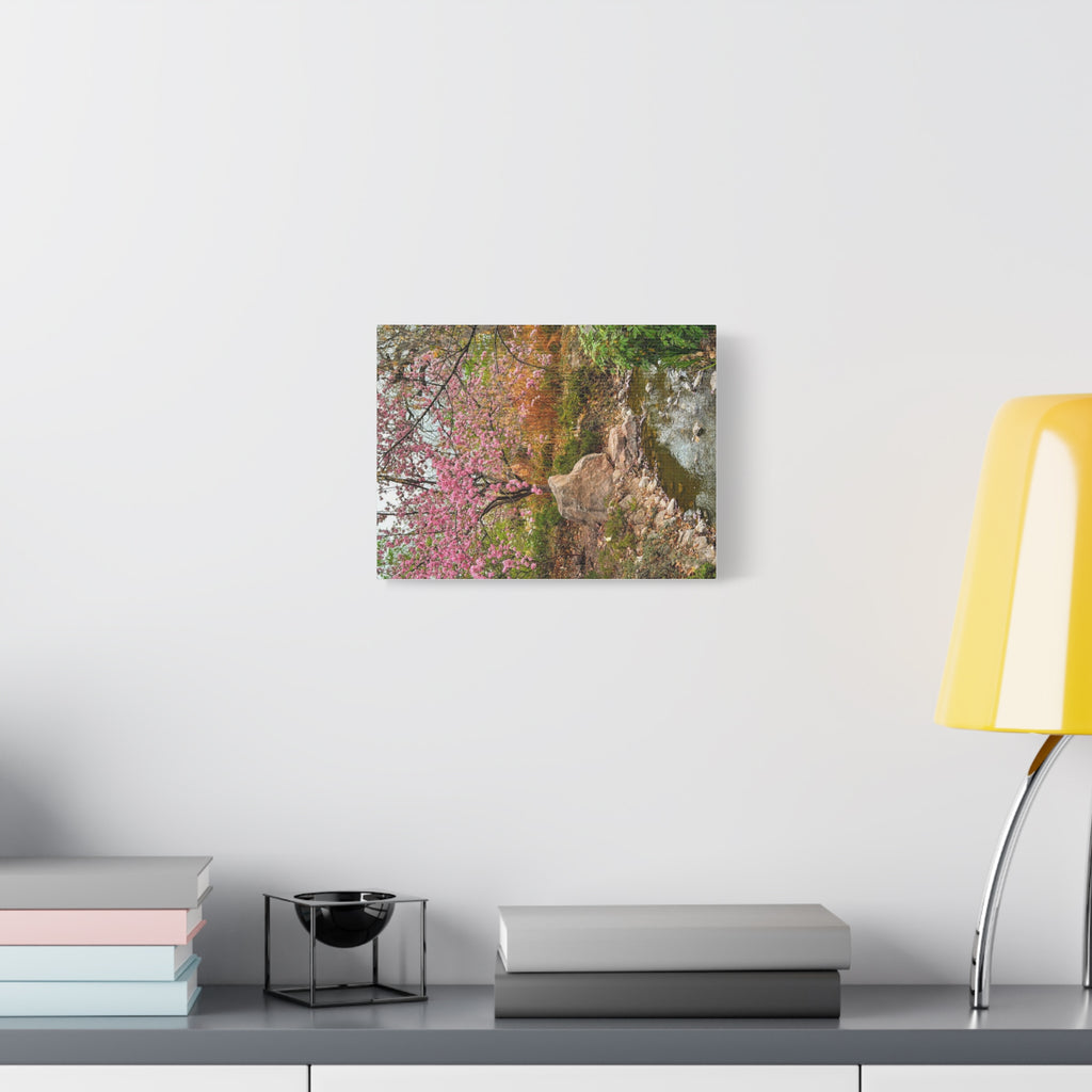Blossoming Serenity Canvas Print, Floral Wall Art, Nature Decor, Home Aesthetic, Gift Idea for Garden Lovers, Spring Decor