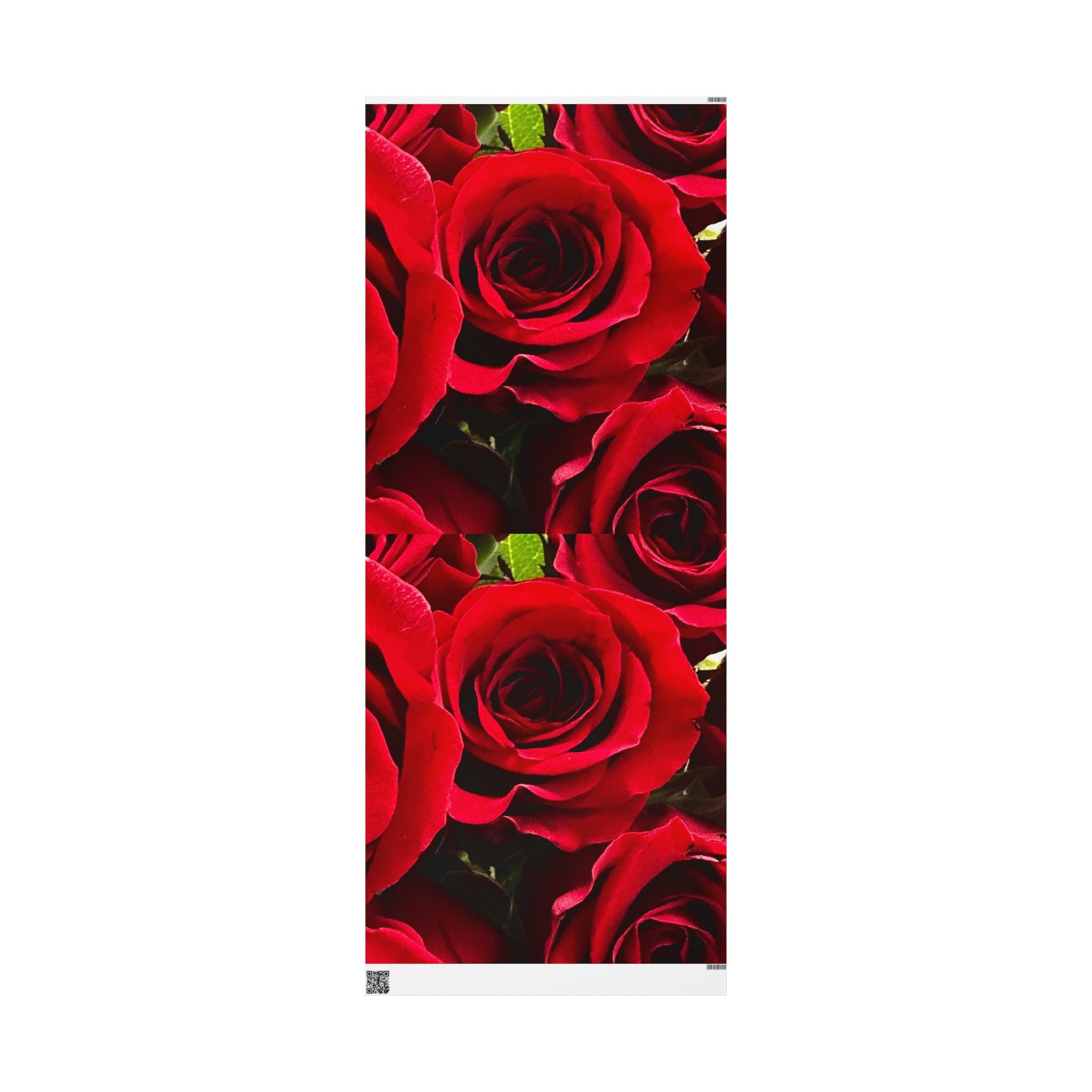 Elegant Floral Wrapping Paper Roll | Birthday, Wedding, Gift Wrap, Celebration, Red Roses