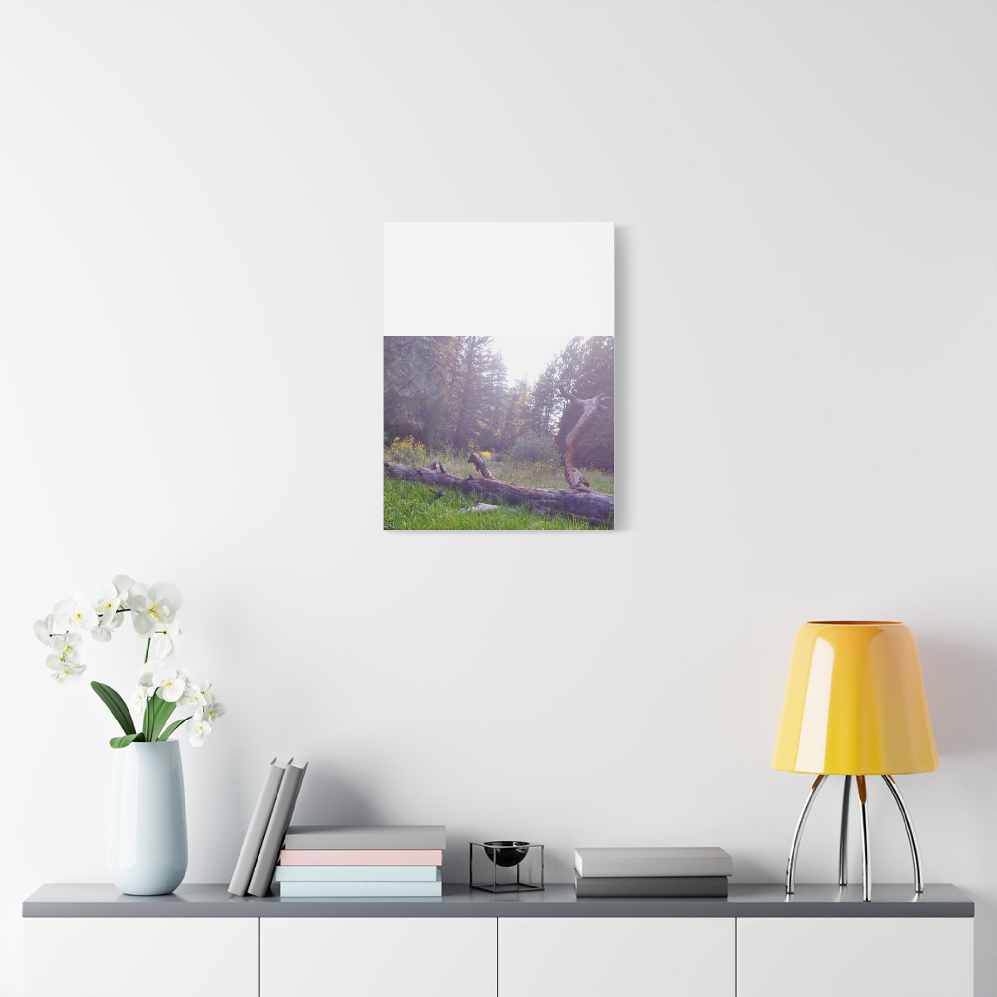 Matte Canvas Wall Art - Serene Nature Scene, Perfect for Home Decor, Gift for Nature Lovers, Office Wall Decoration, Rustic Art Print