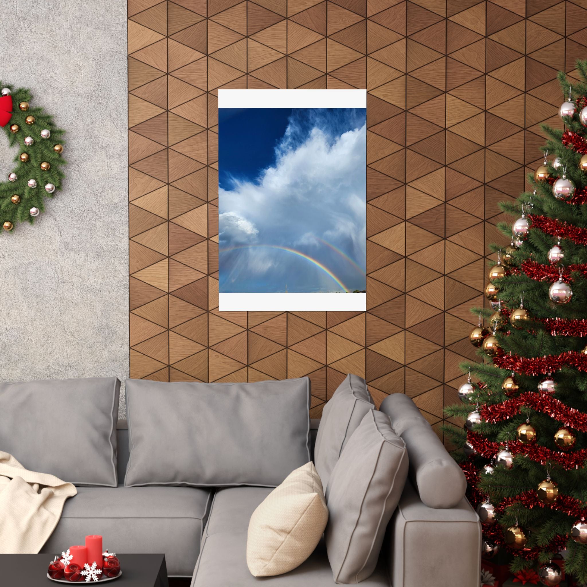 Rainbow Sky Matte Vertical Poster | Inspirational Wall Art, Home Decor, Gift for Nature Lovers, Office Decoration, Unique Artwork