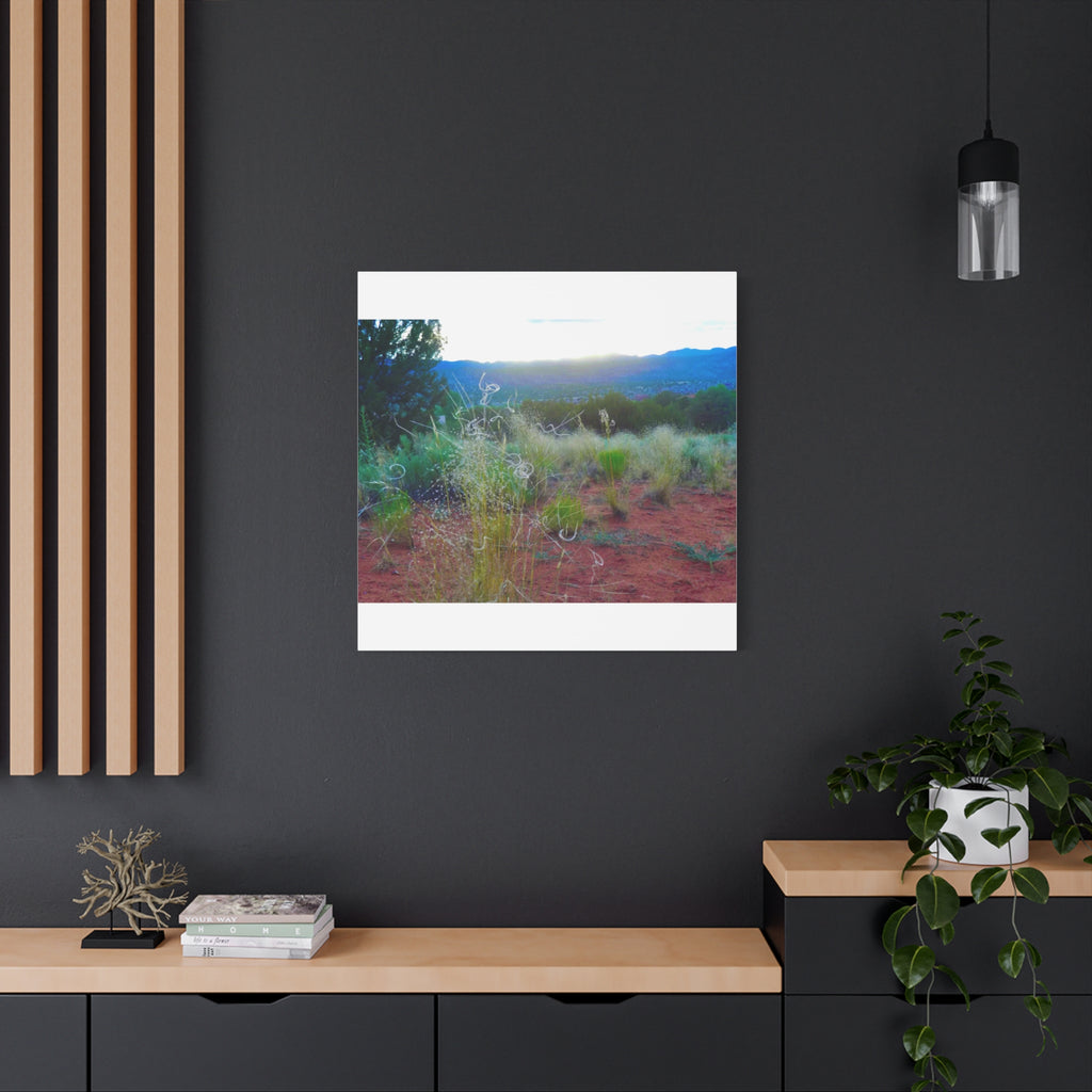 Stretched Canvas Art Print, Nature Wall Decor, Boho Home Decor, Rustic Landscape Art, Gift for Nature Lovers