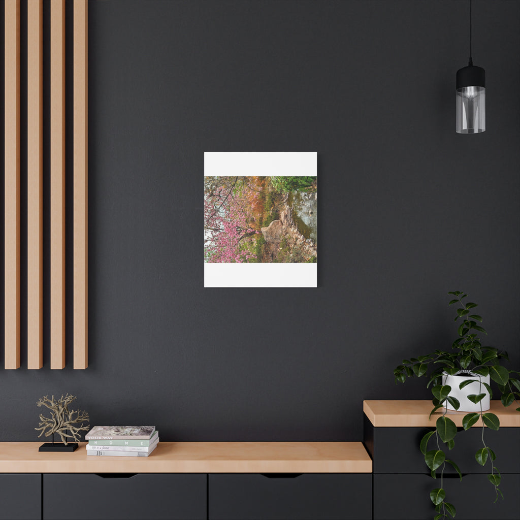 Blossoming Serenity Canvas Print, Floral Wall Art, Nature Decor, Home Aesthetic, Gift Idea for Garden Lovers, Spring Decor