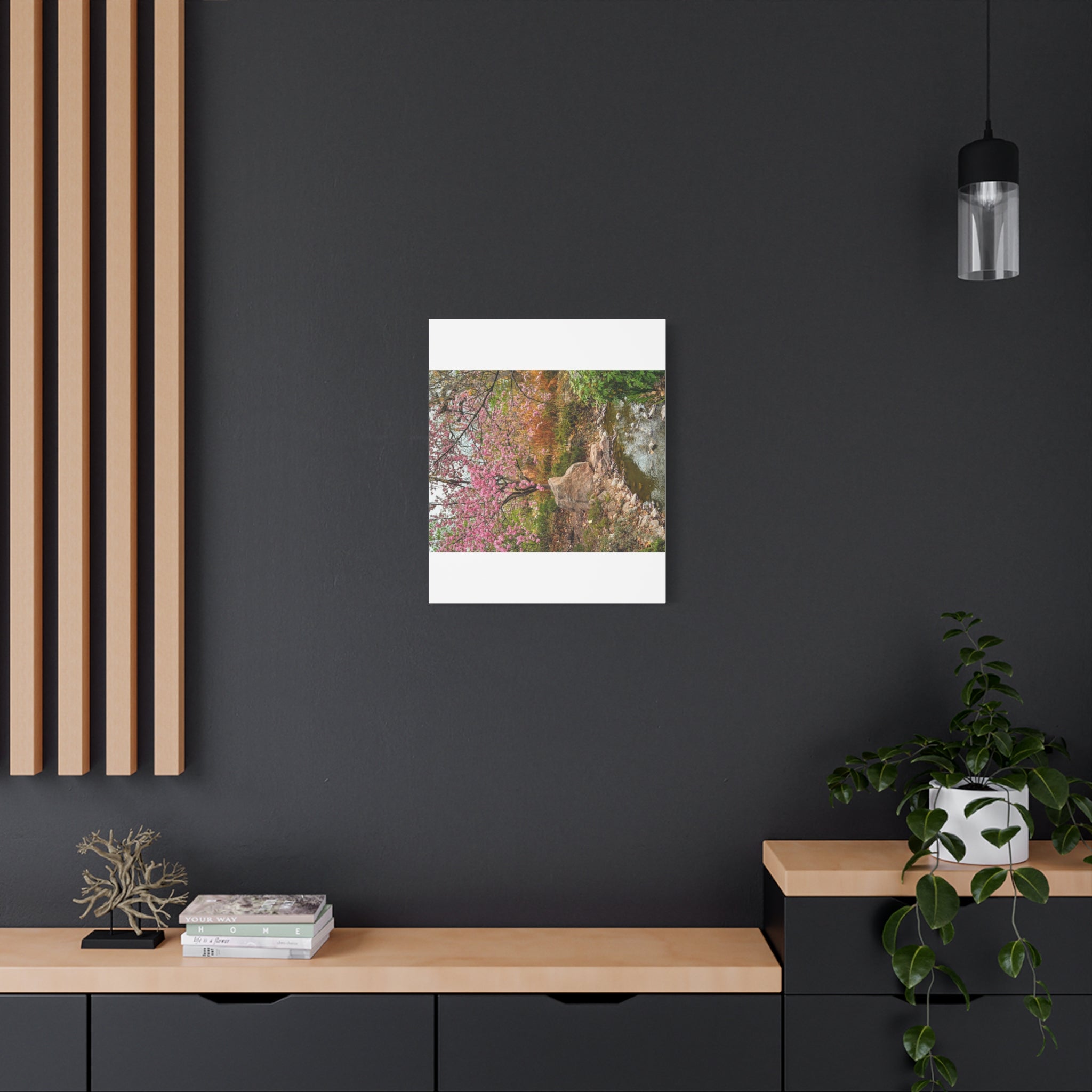 Blossoming Serenity Canvas Print, Floral Wall Art, Nature Decor, Home Aesthetic, Gift Idea for Garden Lovers, Spring Decor