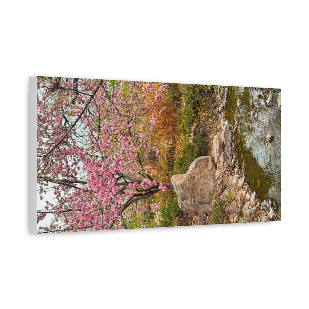 Blossoming Serenity Canvas Print, Floral Wall Art, Nature Decor, Home Aesthetic, Gift Idea for Garden Lovers, Spring Decor