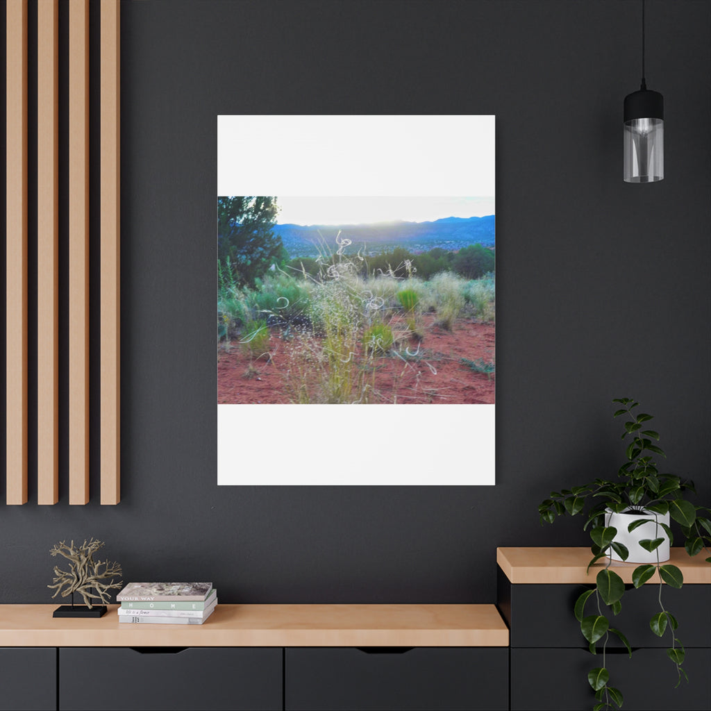Serene Desert Landscape Canvas Print, Nature Wall Art, Home Decor, Gift for Nature Lovers, Rustic Art for Living Room, Boho Decor