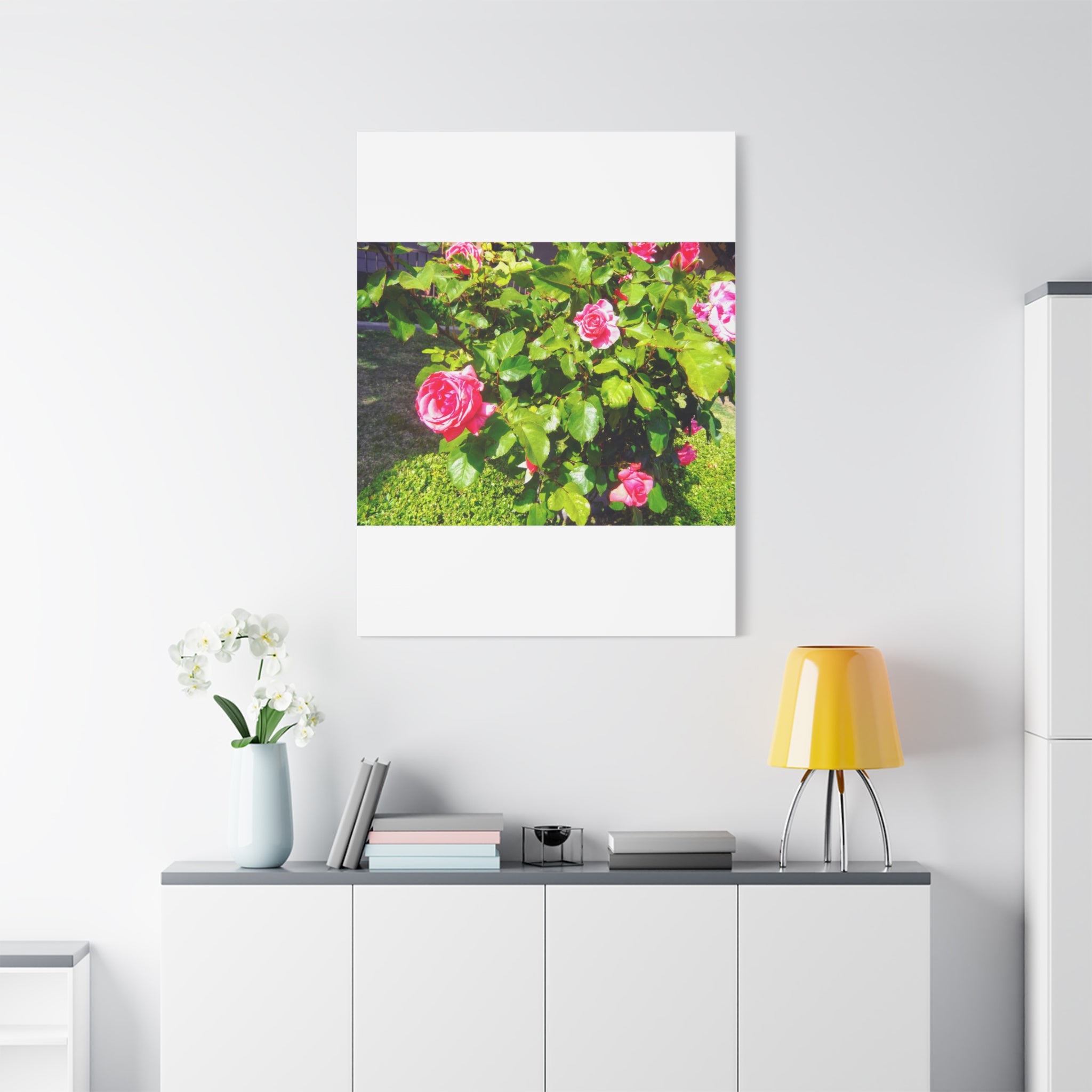 Floral Canvas Wall Art, Pink Rose Decor, Home Gallery Piece, Flower Photography, Garden Wall Decor, Floral Print
