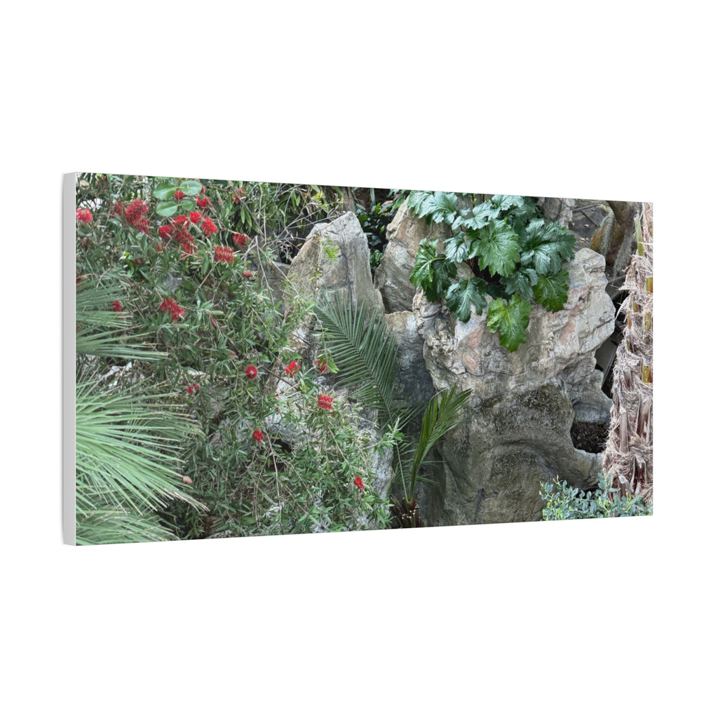 Garden Landscape Canvas Wall Art, Nature Decor, Home Decoration, Gift for Nature Lovers, Eco-Friendly Art, Botanical Wall Decor