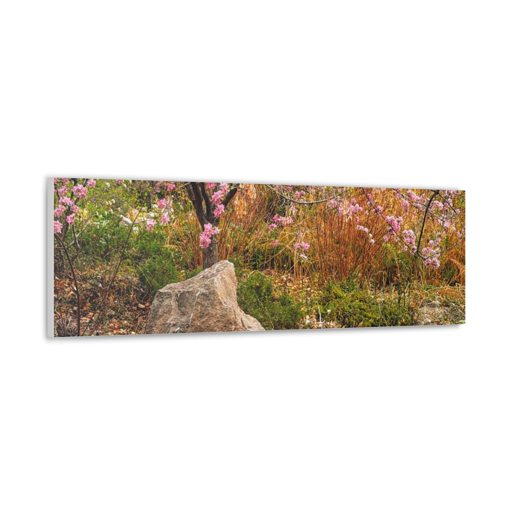 Canvas Wall Art, Pink Blossom Landscape Decor, Nature Photograph, Floral Print, Spring Home Decor, Gift for Nature Lovers