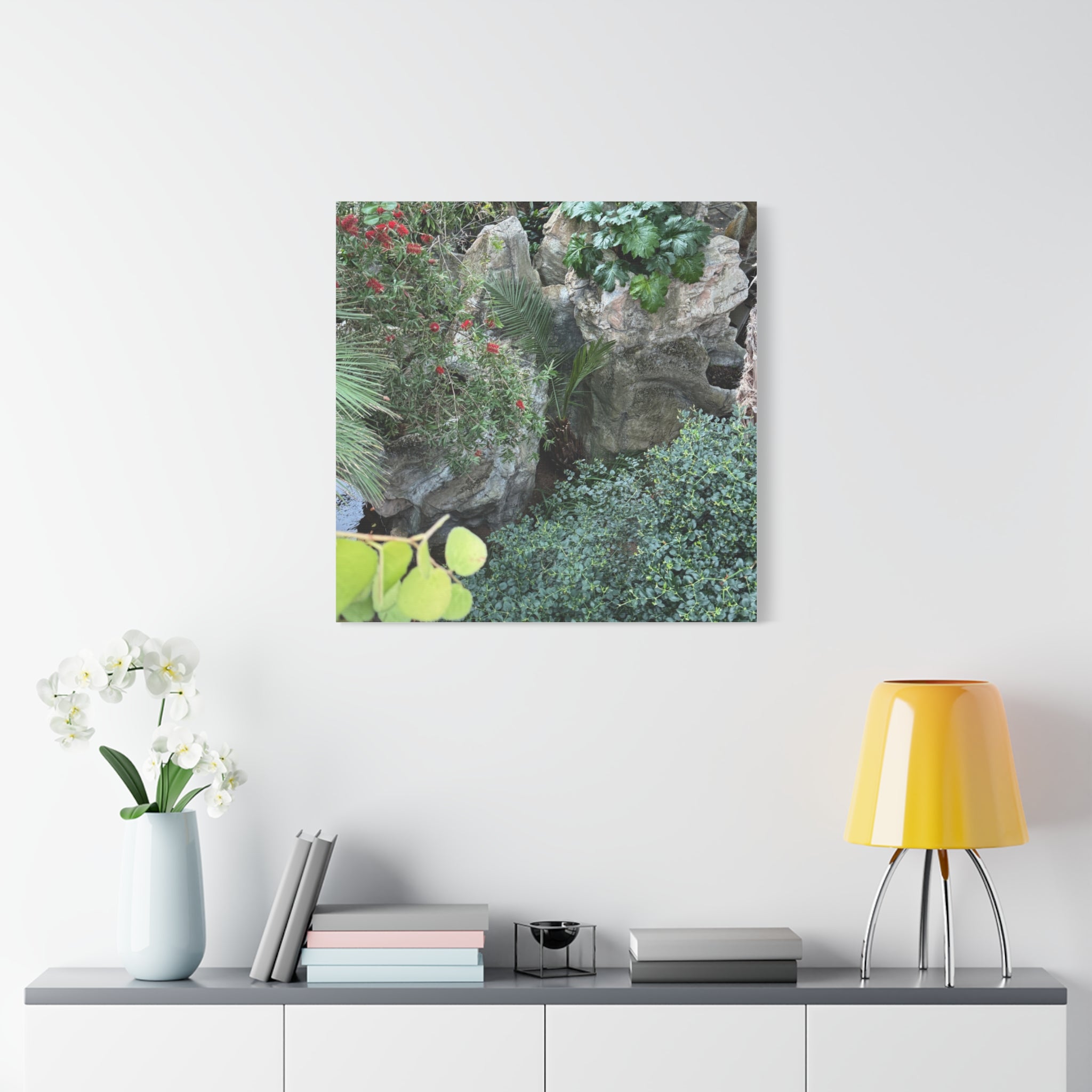 Canvas Wall Art, Tropical Garden Print, Home Decor, Botanical Artwork, Nature Lover Gift, Modern Interior Design