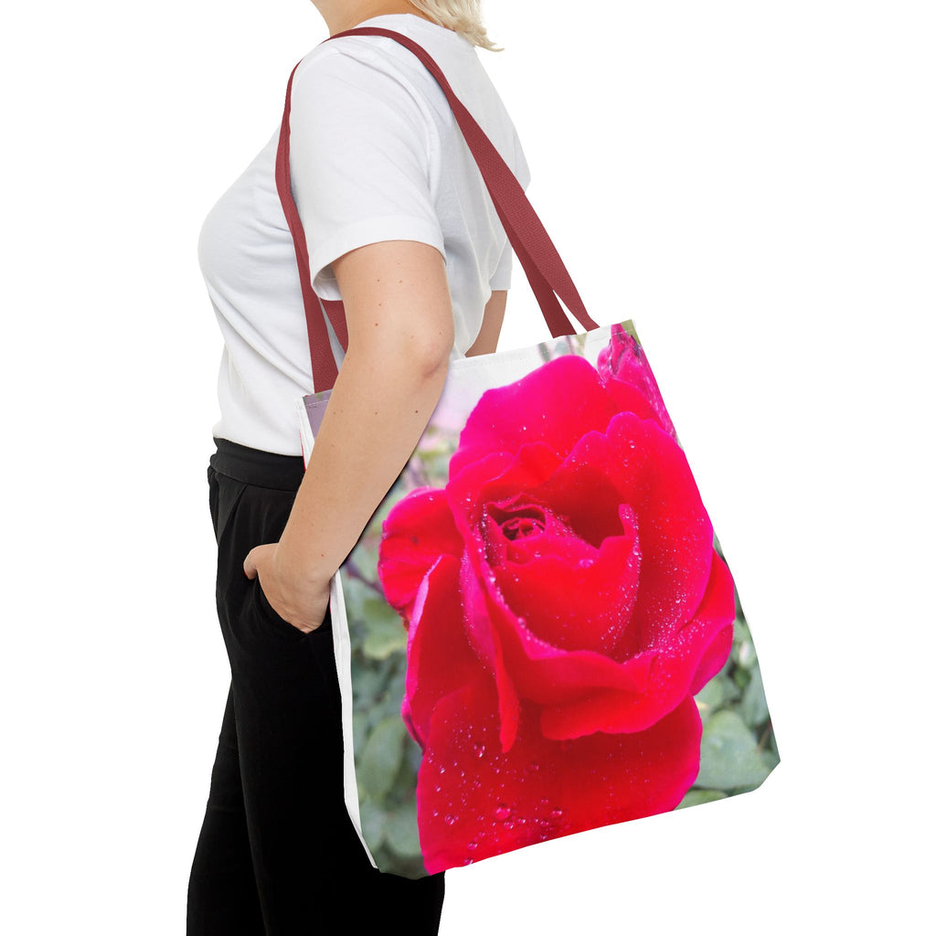 Vibrant Floral Tote Bag | Artistic Rose Design for Everyday Use, Eco-Friendly Shopping, Perfect Gift for Garden Lovers