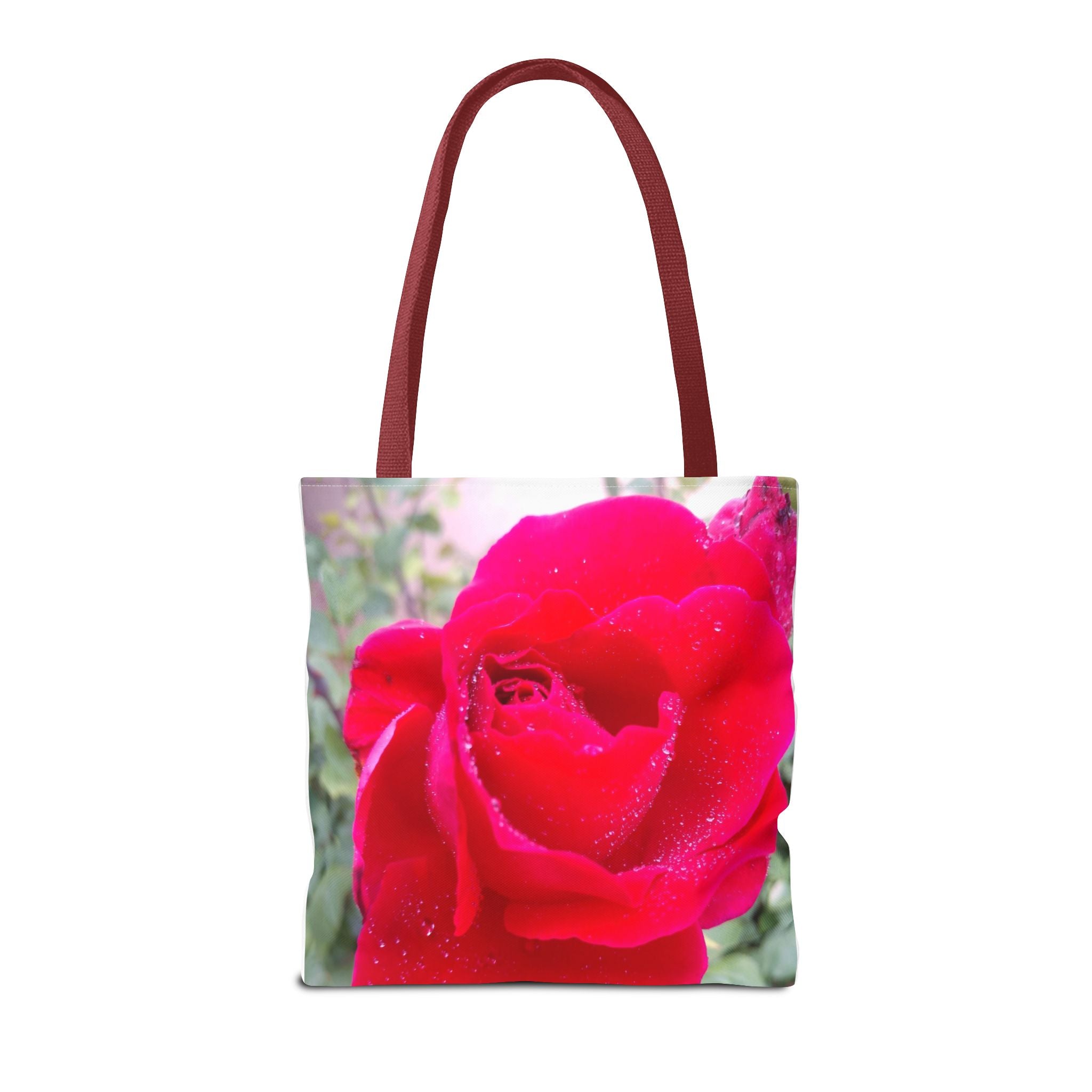 Vibrant Floral Tote Bag - Eco-Friendly Canvas, Perfect for Shopping, Beach Days, or Gift Giving - Rose Design