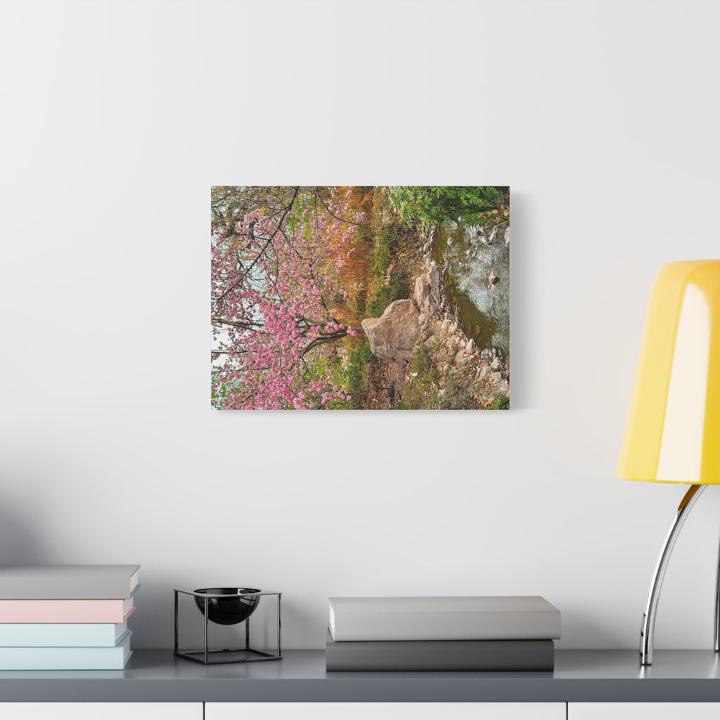 Blossoming Serenity Canvas Print, Floral Wall Art, Nature Decor, Home Aesthetic, Gift Idea for Garden Lovers, Spring Decor