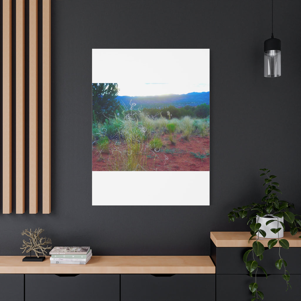 Stretched Canvas Art Print, Nature Wall Decor, Boho Home Decor, Rustic Landscape Art, Gift for Nature Lovers