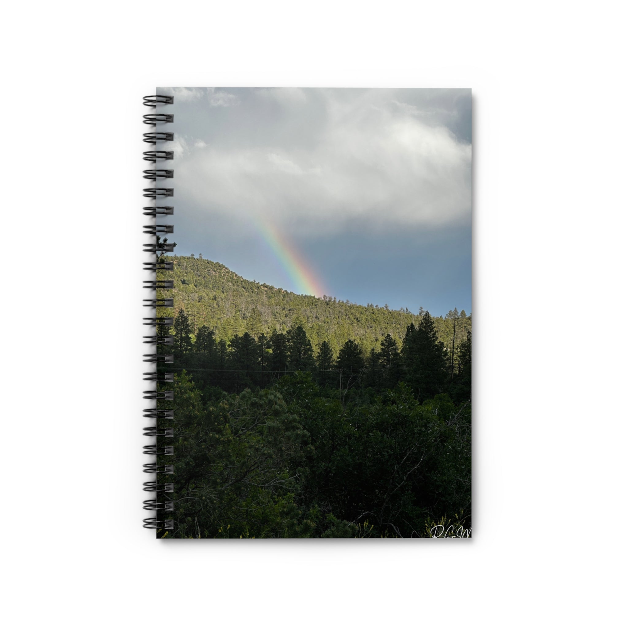 Rainbow Landscape Spiral Notebook - Ruled Lines, Nature Journal, Gift for Writers, Hiking Log, School Supplies, Eco-Friendly Stationery