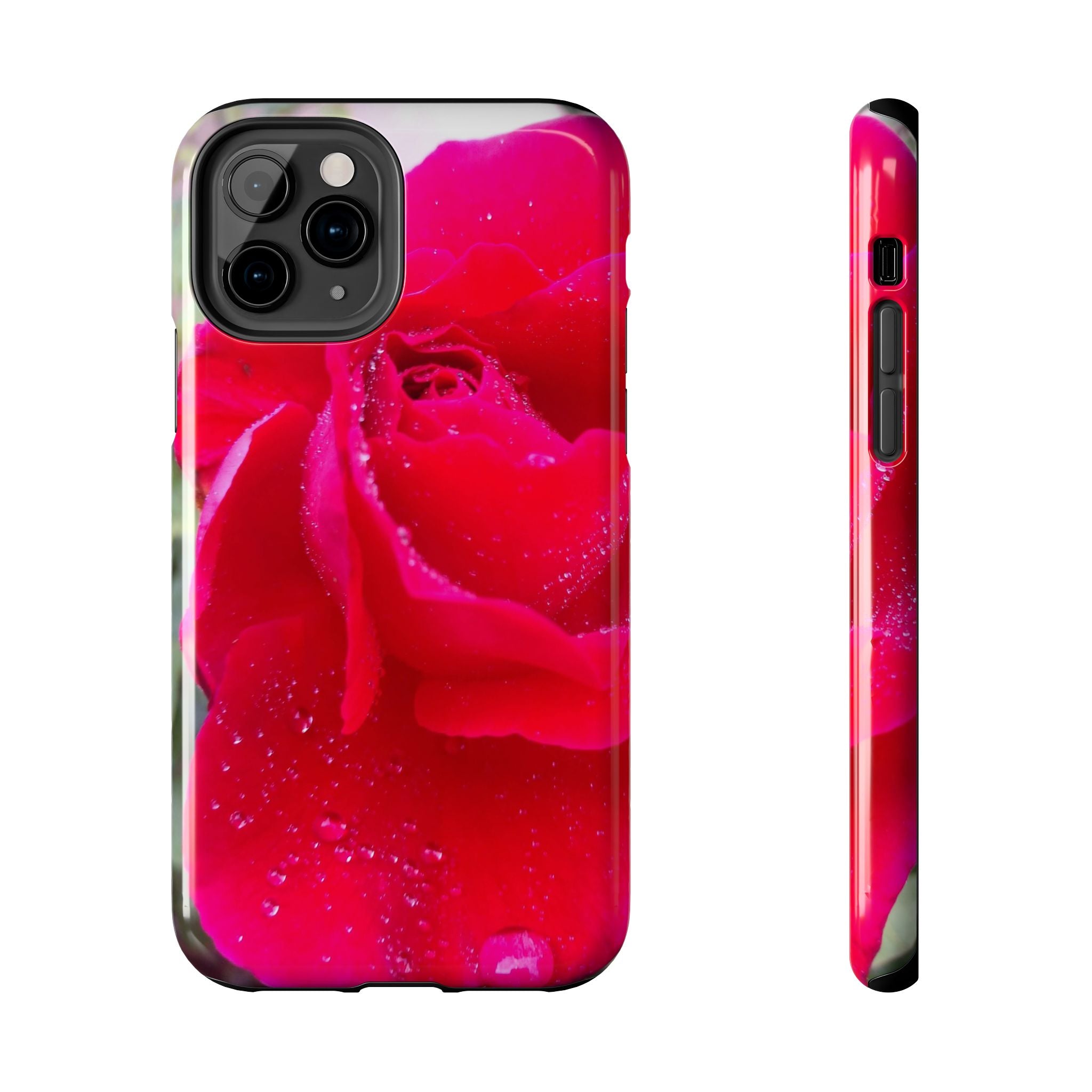Flower Print Tough Phone Cases, Floral iPhone Case, Durable Mobile Covers, Unique Gift for Her, Birthday Present, Rose Design