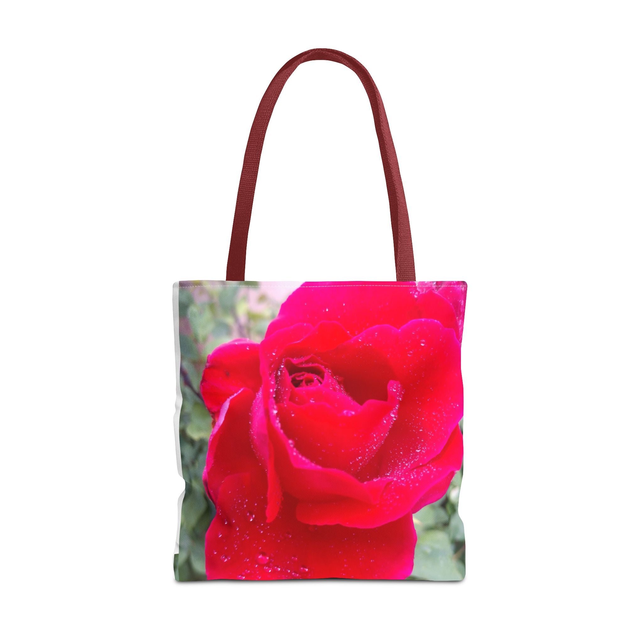 Vibrant Floral Tote Bag - Eco-Friendly Canvas, Perfect for Shopping, Beach Days, or Gift Giving - Rose Design
