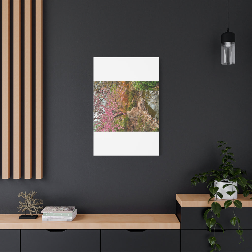 Blossoming Serenity Canvas Print, Floral Wall Art, Nature Decor, Home Aesthetic, Gift Idea for Garden Lovers, Spring Decor