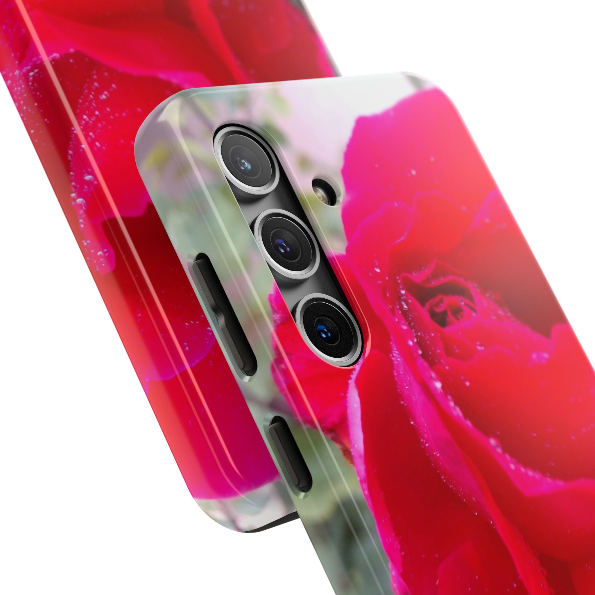 Flower Print Tough Phone Cases, Floral iPhone Case, Durable Mobile Covers, Unique Gift for Her, Birthday Present, Rose Design