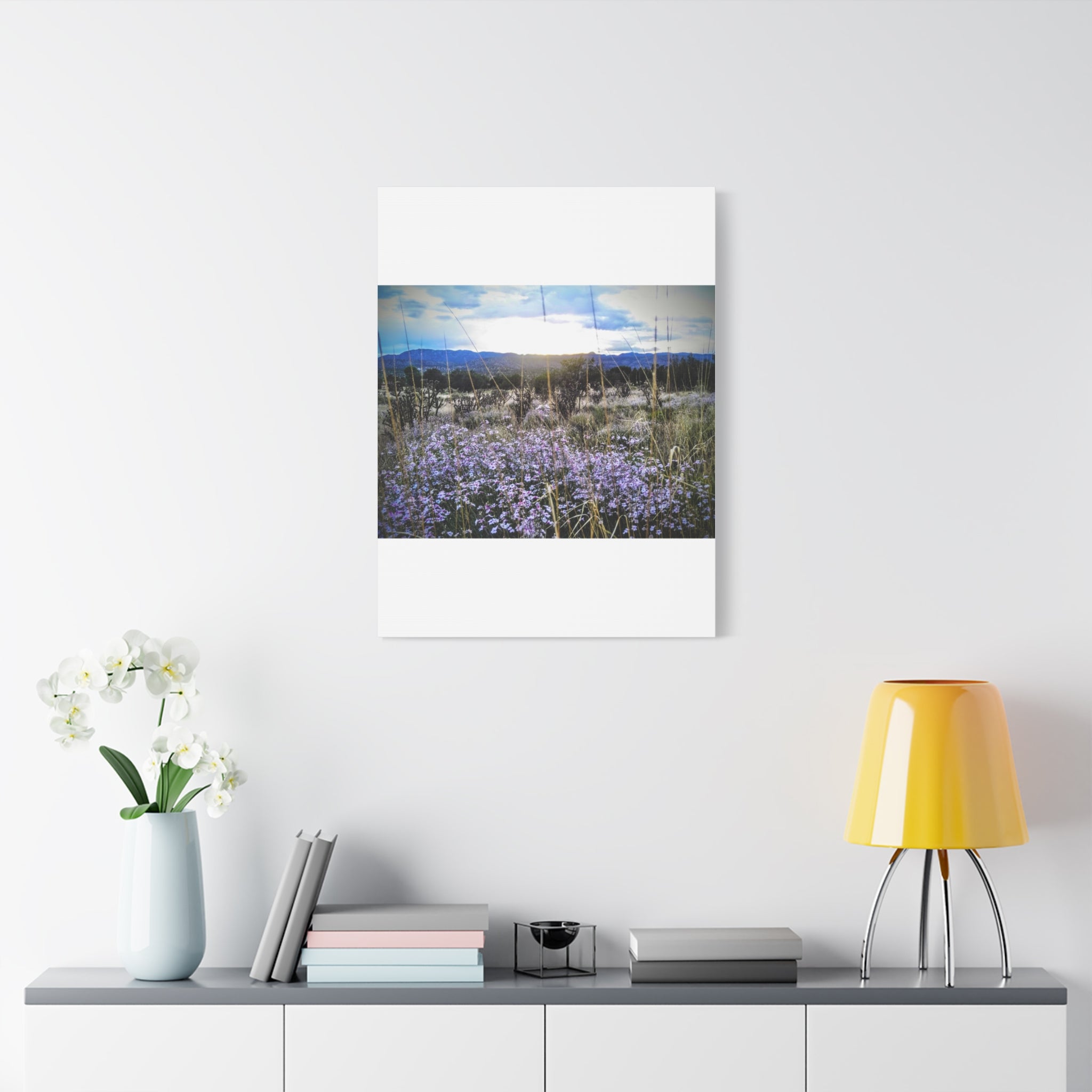 Framed Botanical Wall Art, Floral Canvas Print, Nature Decor, Home Interior Art, Gift for Garden Lovers, Beautiful Flower Landscape