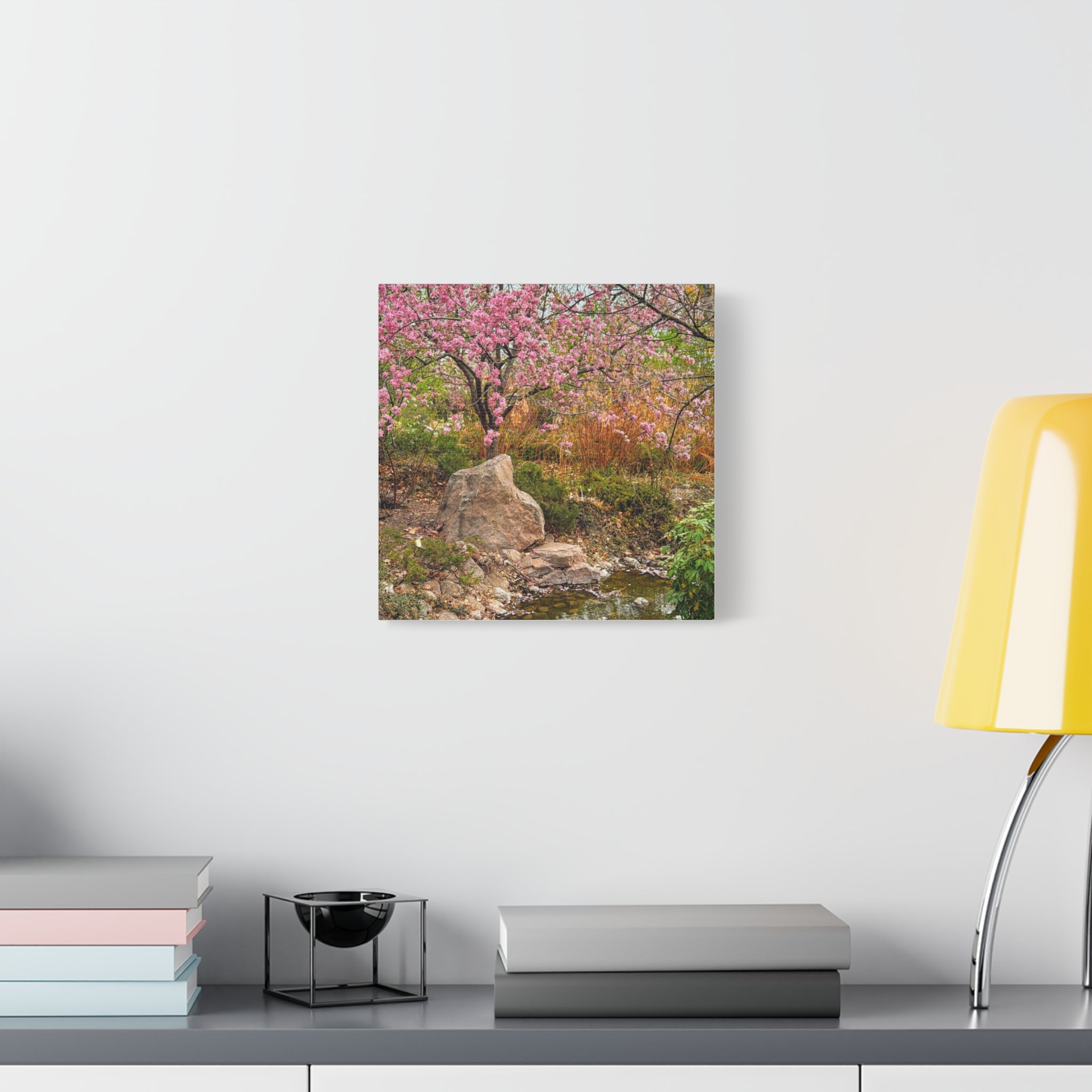Canvas Wall Art, Pink Blossom Landscape Decor, Nature Photograph, Floral Print, Spring Home Decor, Gift for Nature Lovers
