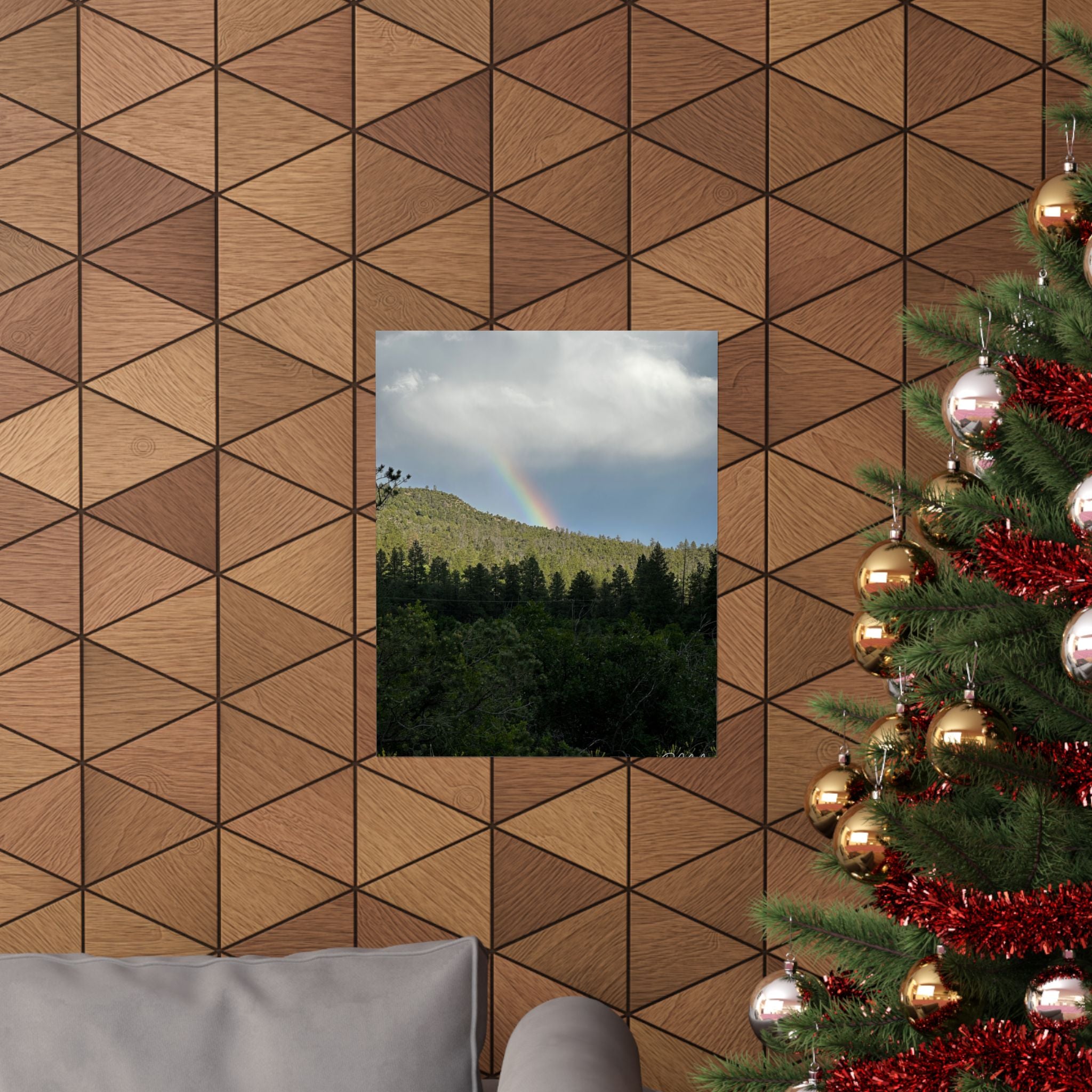 Rainbow Landscape Matte Vertical Posters, Nature Wall Art, Home Decor, Gift for Nature Lovers, Inspirational Prints