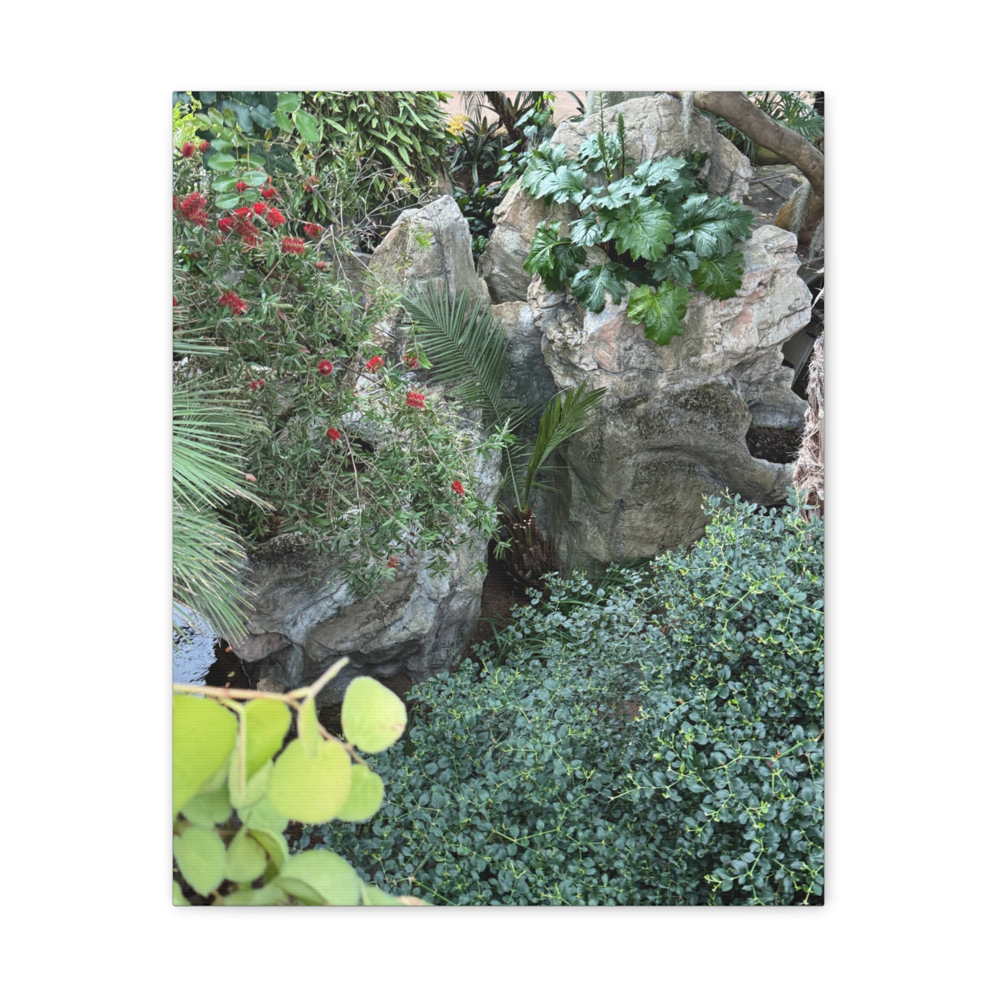 Canvas Wall Art, Tropical Garden Print, Home Decor, Botanical Artwork, Nature Lover Gift, Modern Interior Design