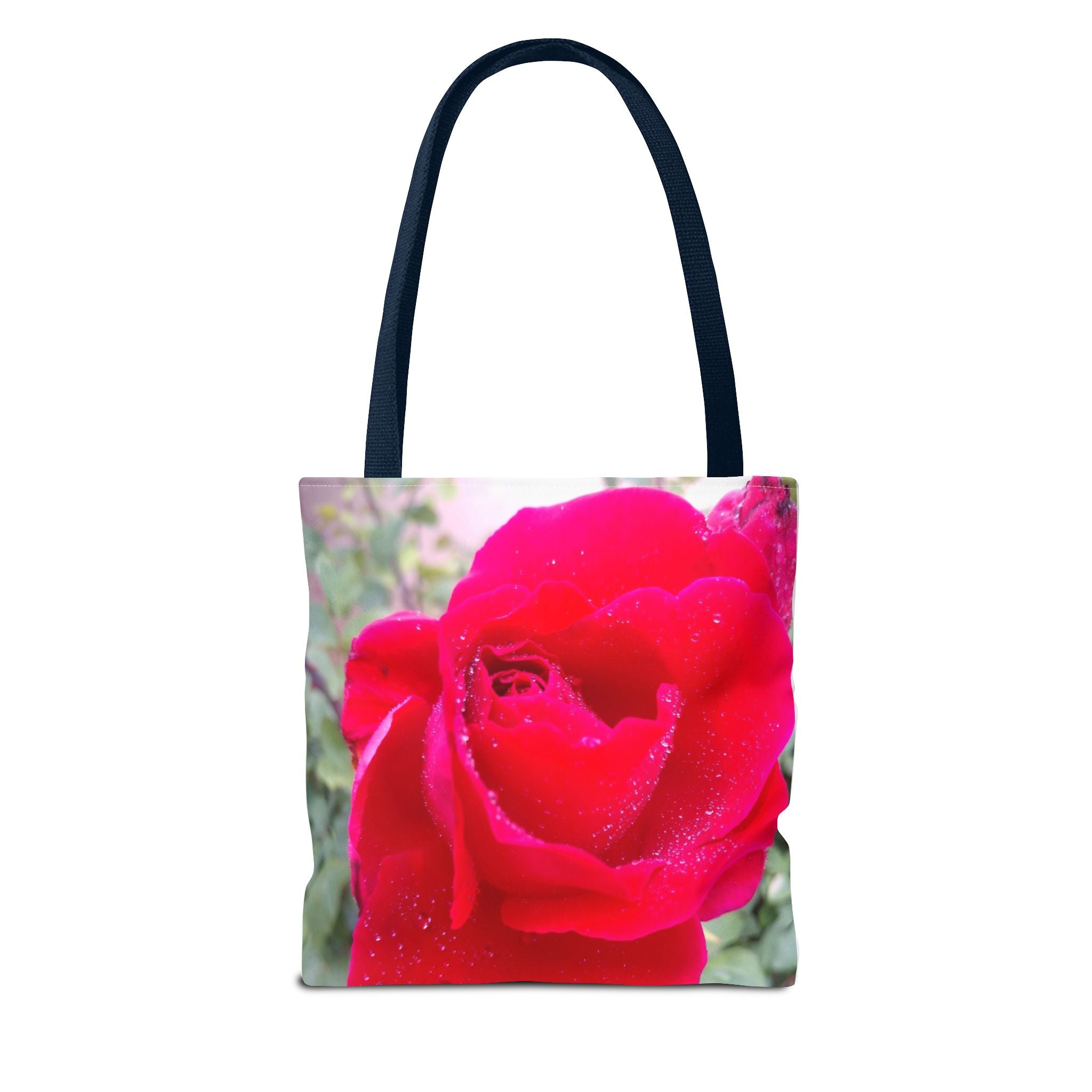 Vibrant Floral Tote Bag - Eco-Friendly Canvas, Perfect for Shopping, Beach Days, or Gift Giving - Rose Design