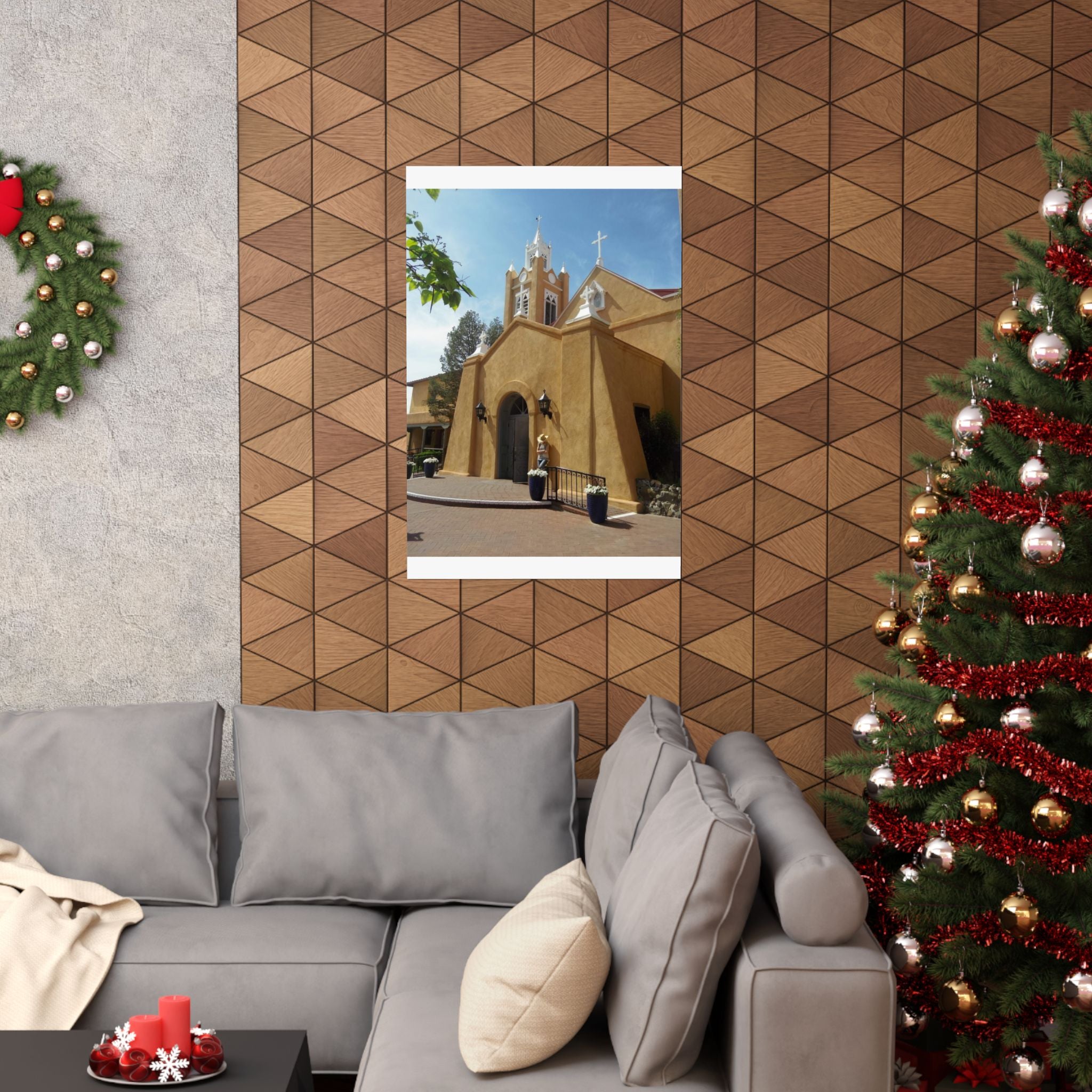 Matte Vertical Poster of Charming Church, Wall Art, Home Decor, Art Print, Gift for Housewarming, Unique Artwork