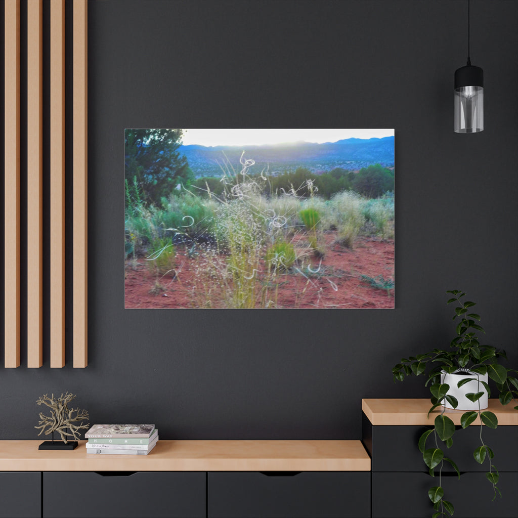 Serene Desert Landscape Canvas Print, Nature Wall Art, Home Decor, Gift for Nature Lovers, Rustic Art for Living Room, Boho Decor