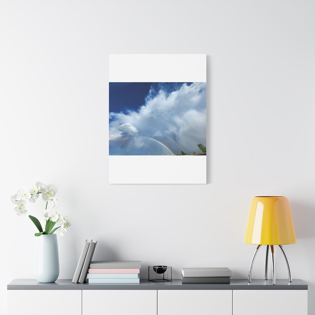 Rainbow Cloud Art Canvas Print, Stretched Wall Decor, Home/Office Art, Gift for Nature Lovers, Gallery Wall Accent