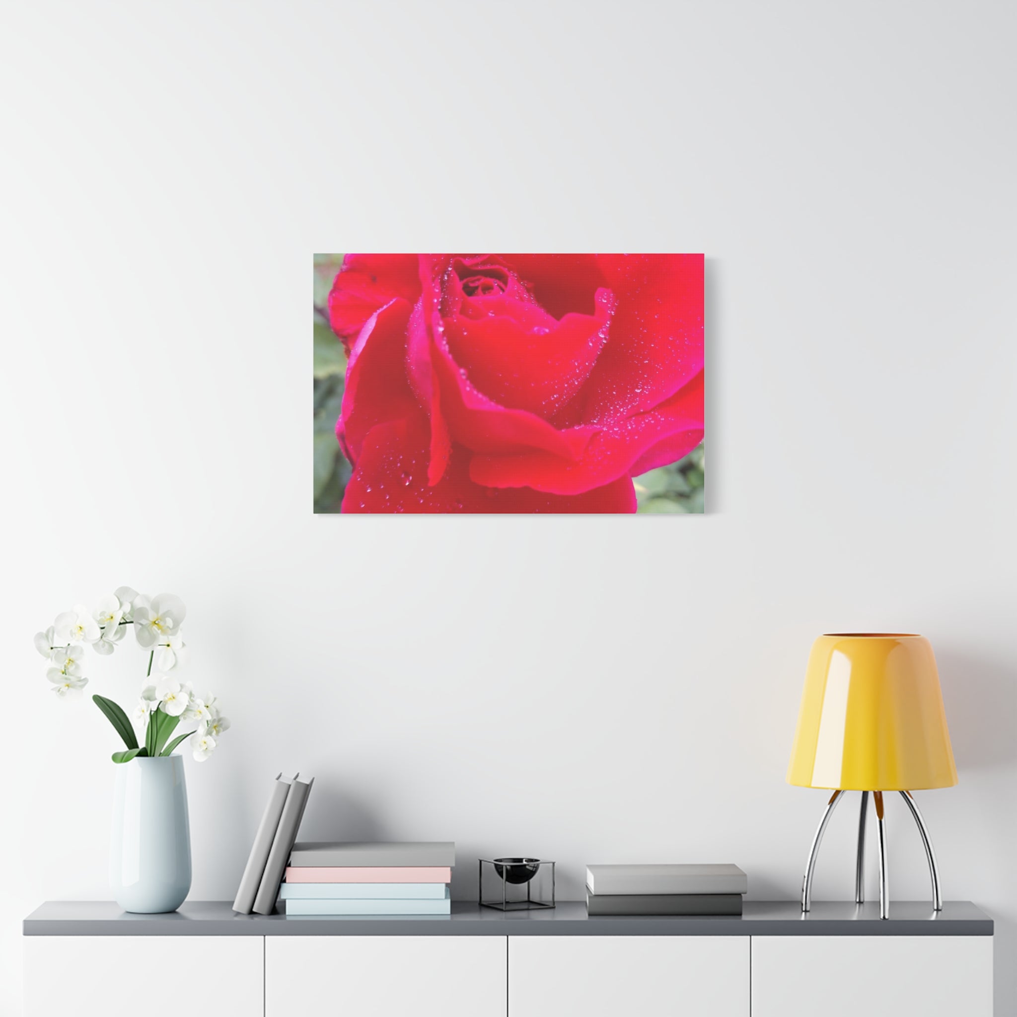 Stunning Floral Canvas Print, Home Decor, Wall Art, Gift for Flower Lovers, Red Rose Art, Mother's Day Gift
