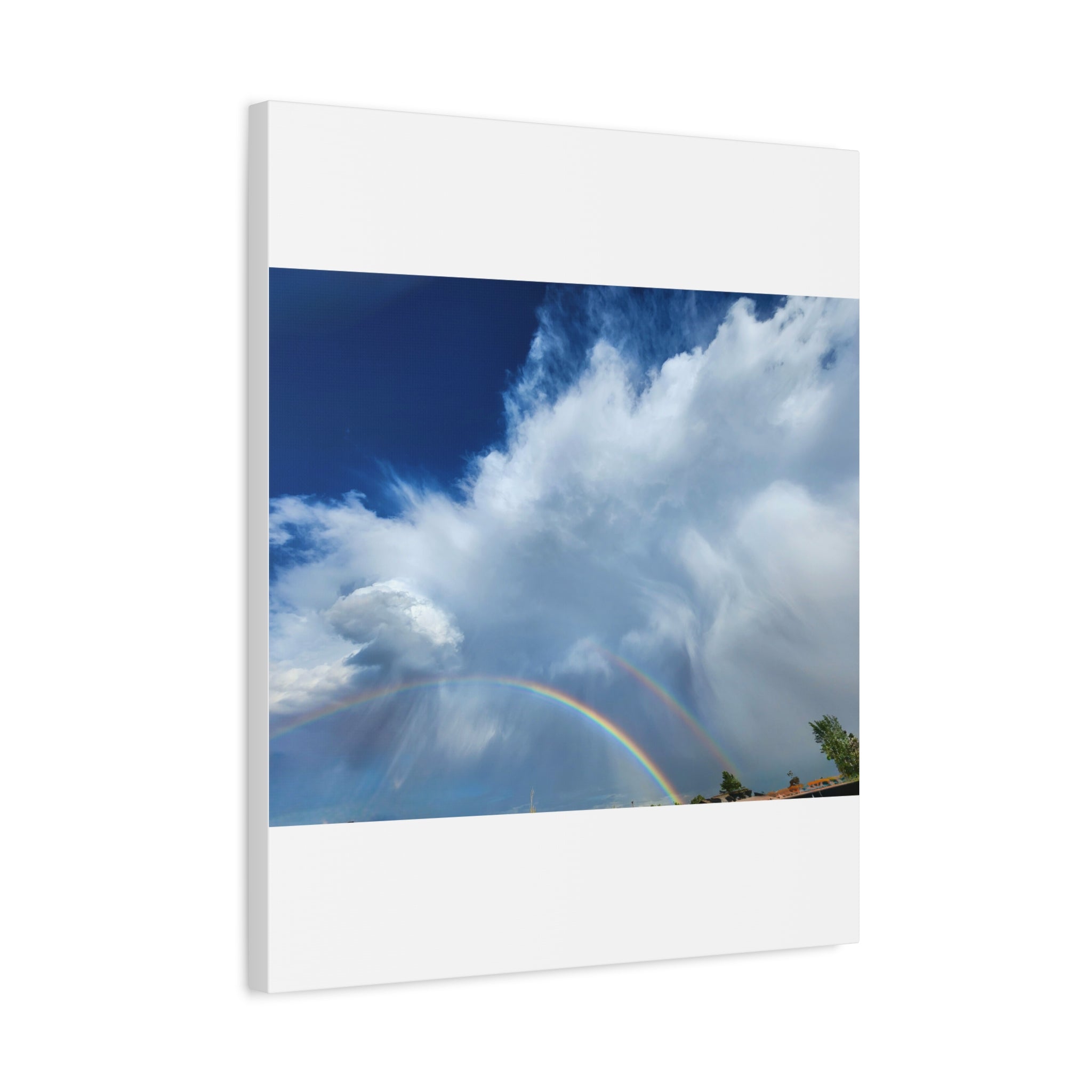 Rainbow Cloud Art Canvas Print, Stretched Wall Decor, Home/Office Art, Gift for Nature Lovers, Gallery Wall Accent