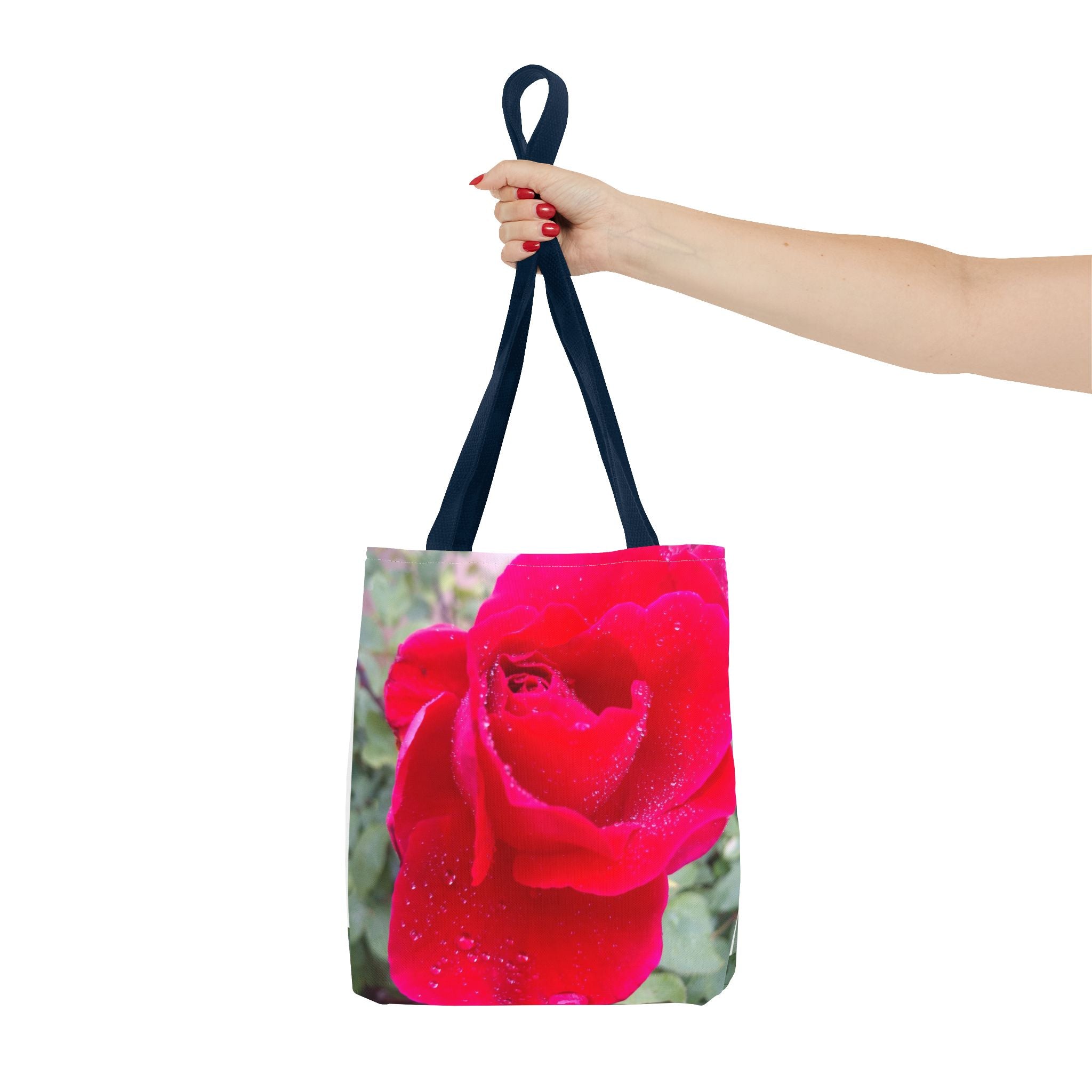 Vibrant Floral Tote Bag - Eco-Friendly Canvas, Perfect for Shopping, Beach Days, or Gift Giving - Rose Design