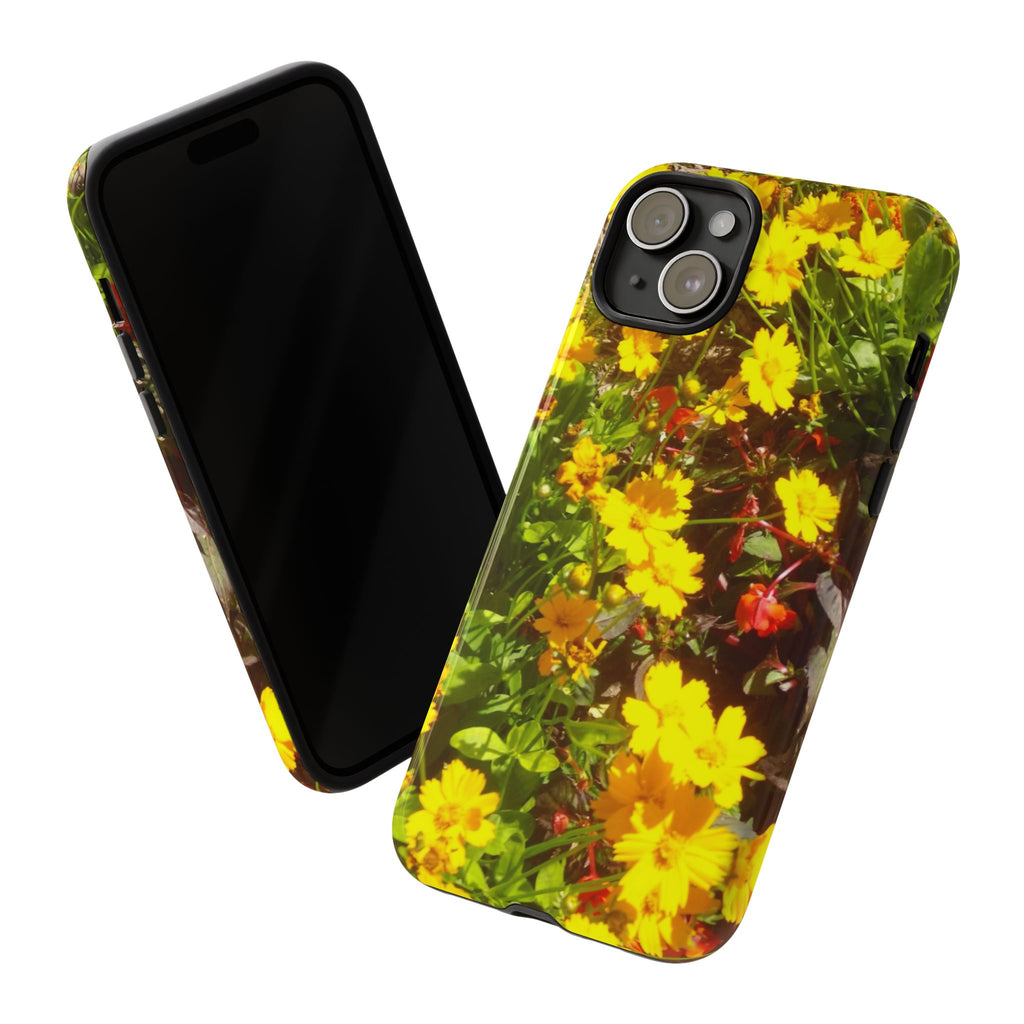 Floral Phone Case - Tough Cases with Vibrant Yellow Flowers, Protective Floral Cover, Spring Decor, Gift Idea for Nature Lovers, [...]