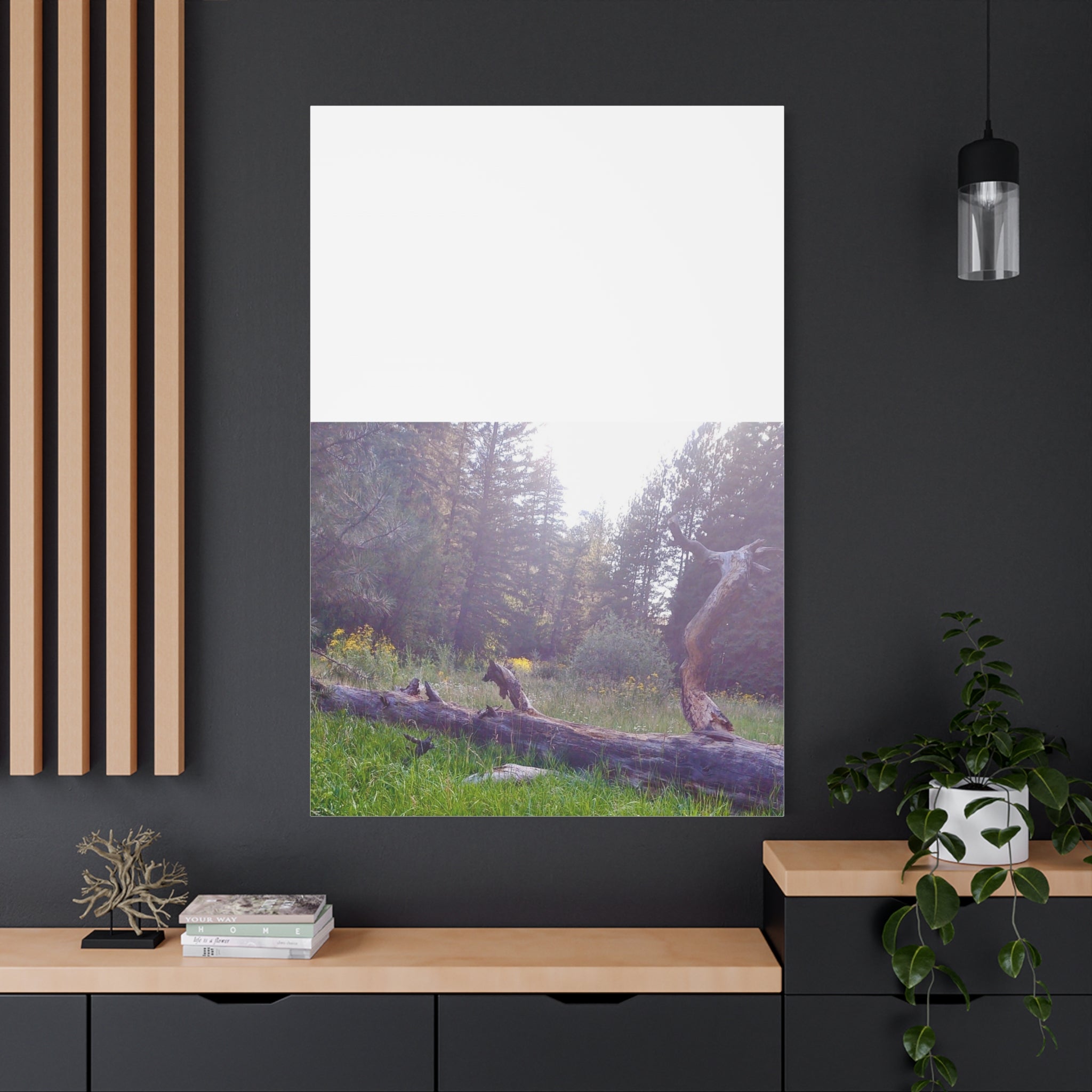 Matte Canvas Wall Art - Serene Nature Scene, Perfect for Home Decor, Gift for Nature Lovers, Office Wall Decoration, Rustic Art Print