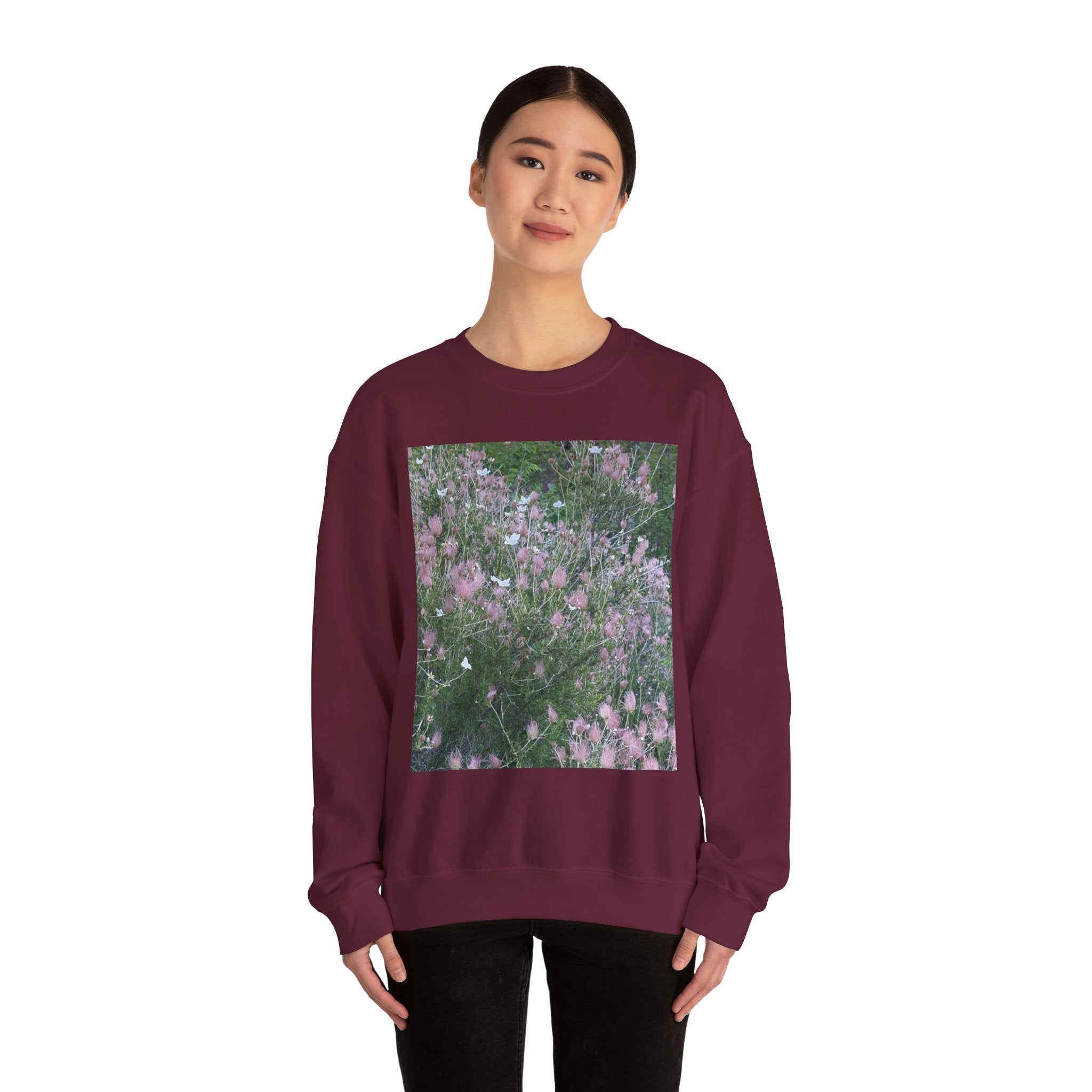 Floral Graphic Crewneck Sweatshirt | Cozy Unisex Apparel, Casual Wear, Plant Lover Gift, Spring Fashion, Everyday Comfort