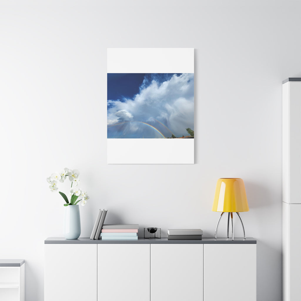 Rainbow Cloud Art Canvas Print, Stretched Wall Decor, Home/Office Art, Gift for Nature Lovers, Gallery Wall Accent