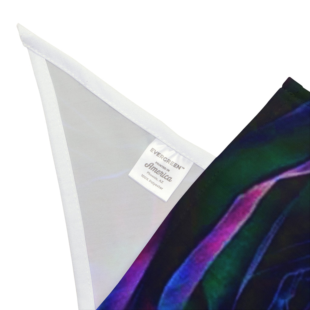 Glamorous Pet Bandana with Vibrant Rose Design, Stylish Puppy Accessory for Weddings, Parties, Photo Shoots, Gift for Pet Lovers