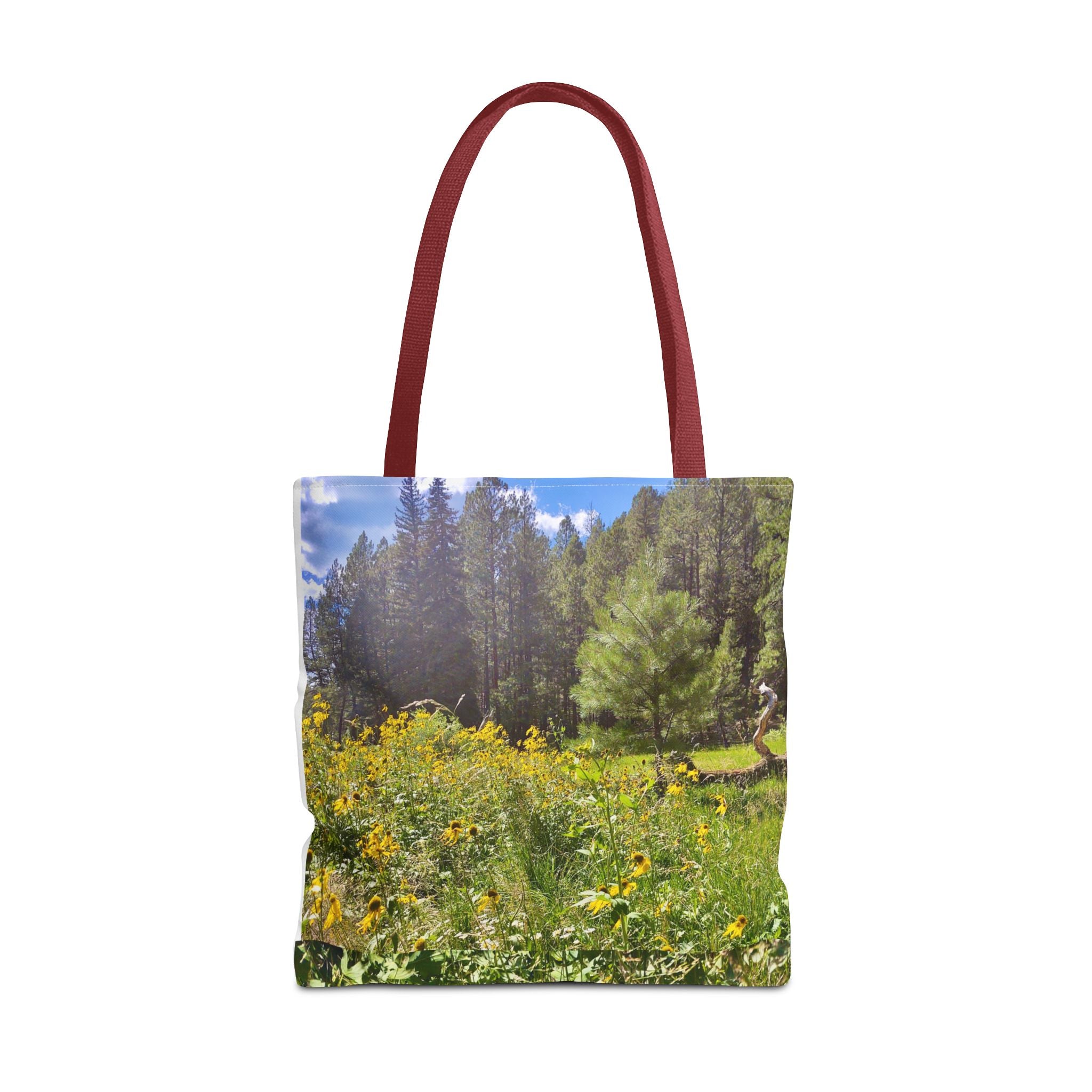 Nature-Inspired Tote Bag, Eco-Friendly Shopping Bag, Flower Print Purse, Gift for Nature Lovers, Summer Picnic Carrier