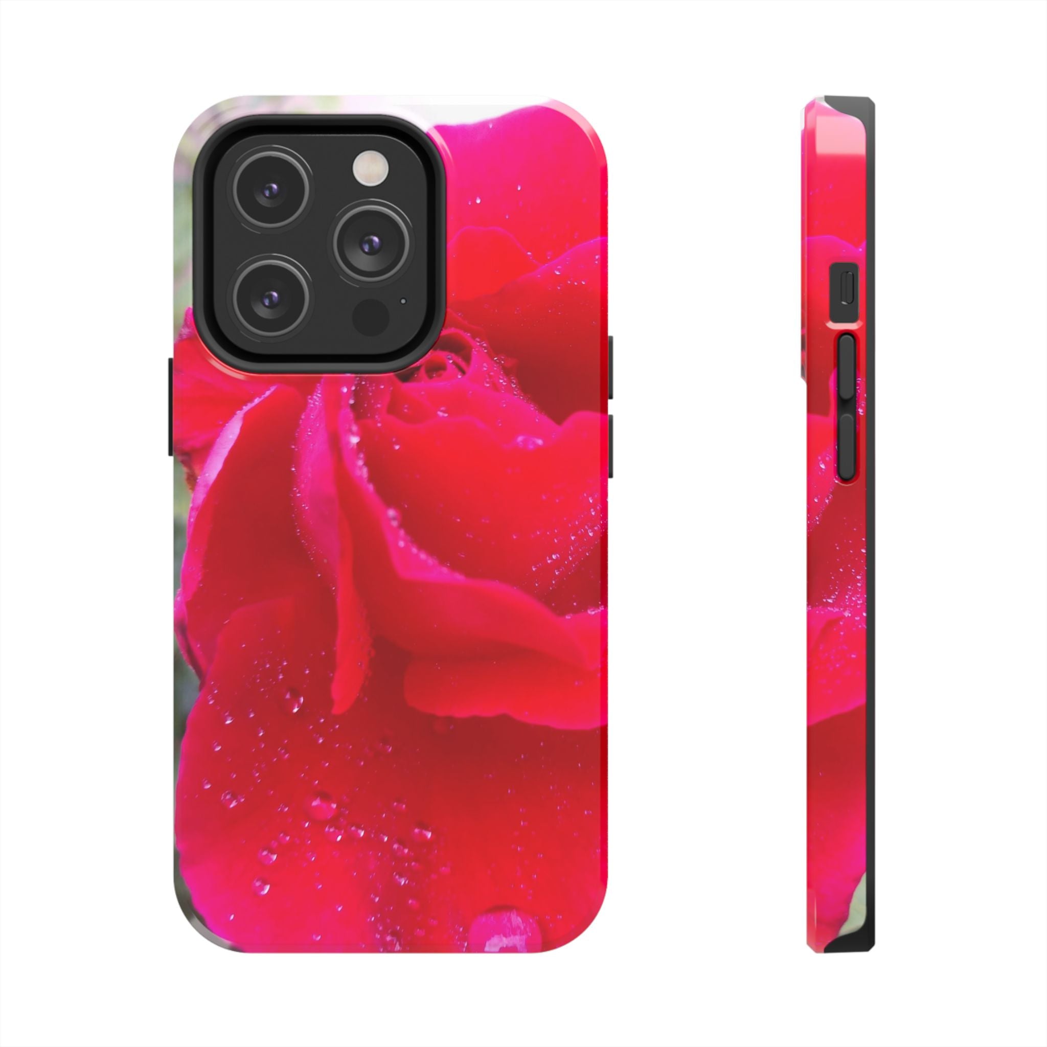Flower Print Tough Phone Cases, Floral iPhone Case, Durable Mobile Covers, Unique Gift for Her, Birthday Present, Rose Design