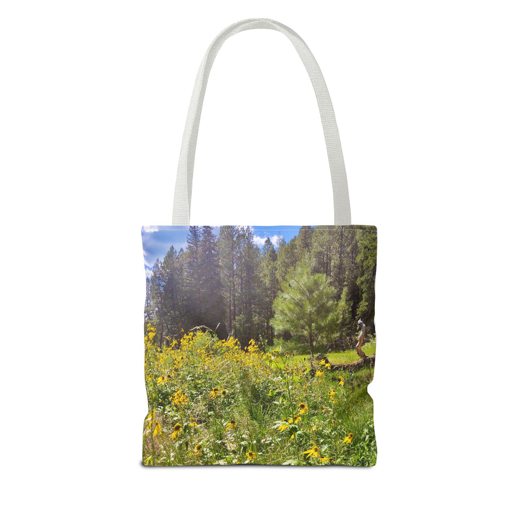 Nature-Inspired Tote Bag, Eco-Friendly Shopping Bag, Flower Print Purse, Gift for Nature Lovers, Summer Picnic Carrier