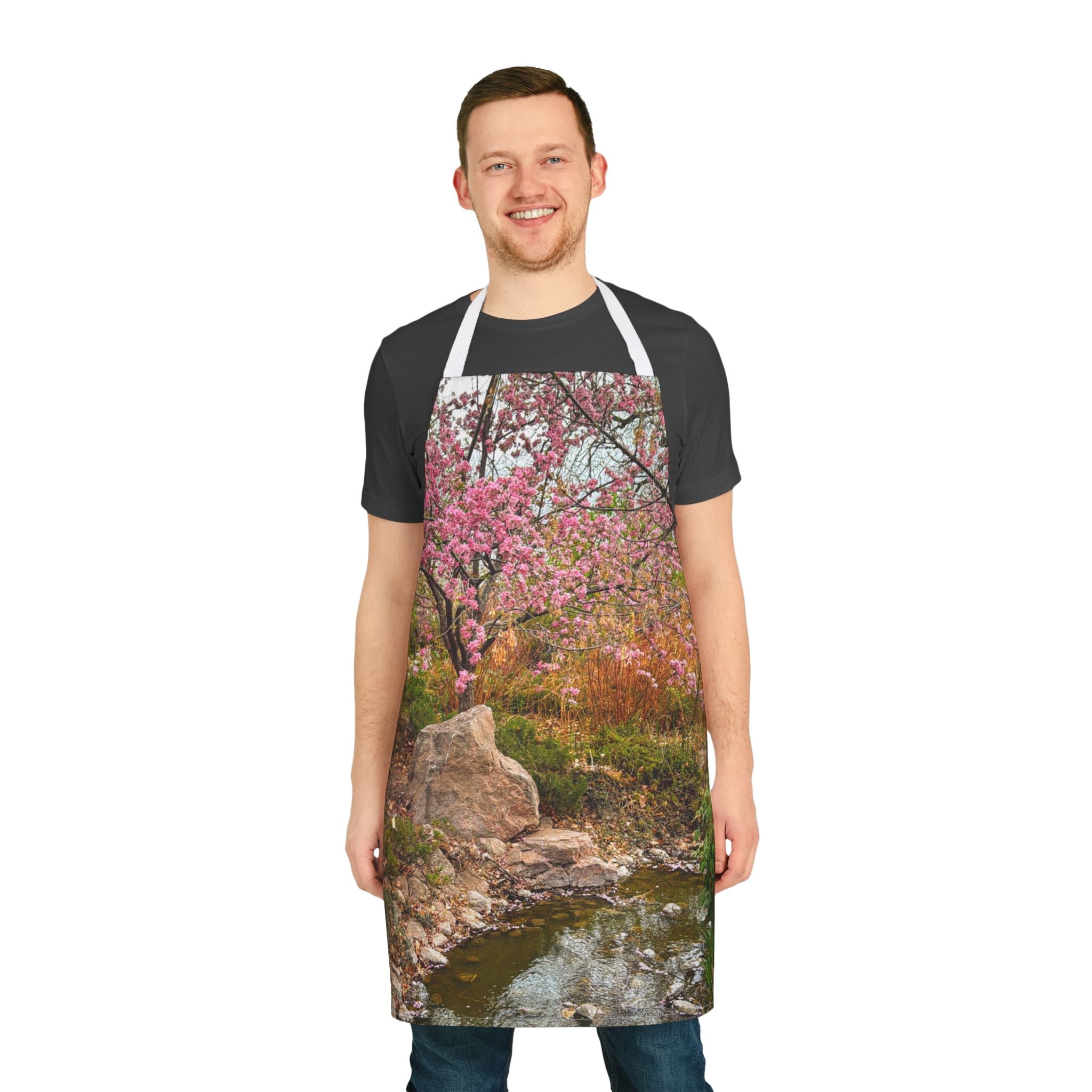 Colorful Floral Apron for Cooking and Baking, Gift for Gardeners, Mother's Day Gift, Chef Apron, Kitchen Decor