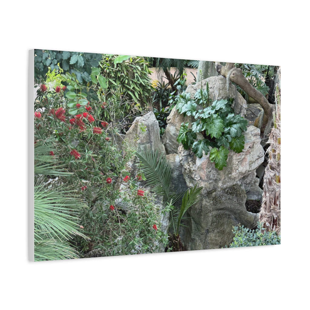 Garden Landscape Canvas Wall Art, Nature Decor, Home Decoration, Gift for Nature Lovers, Eco-Friendly Art, Botanical Wall Decor