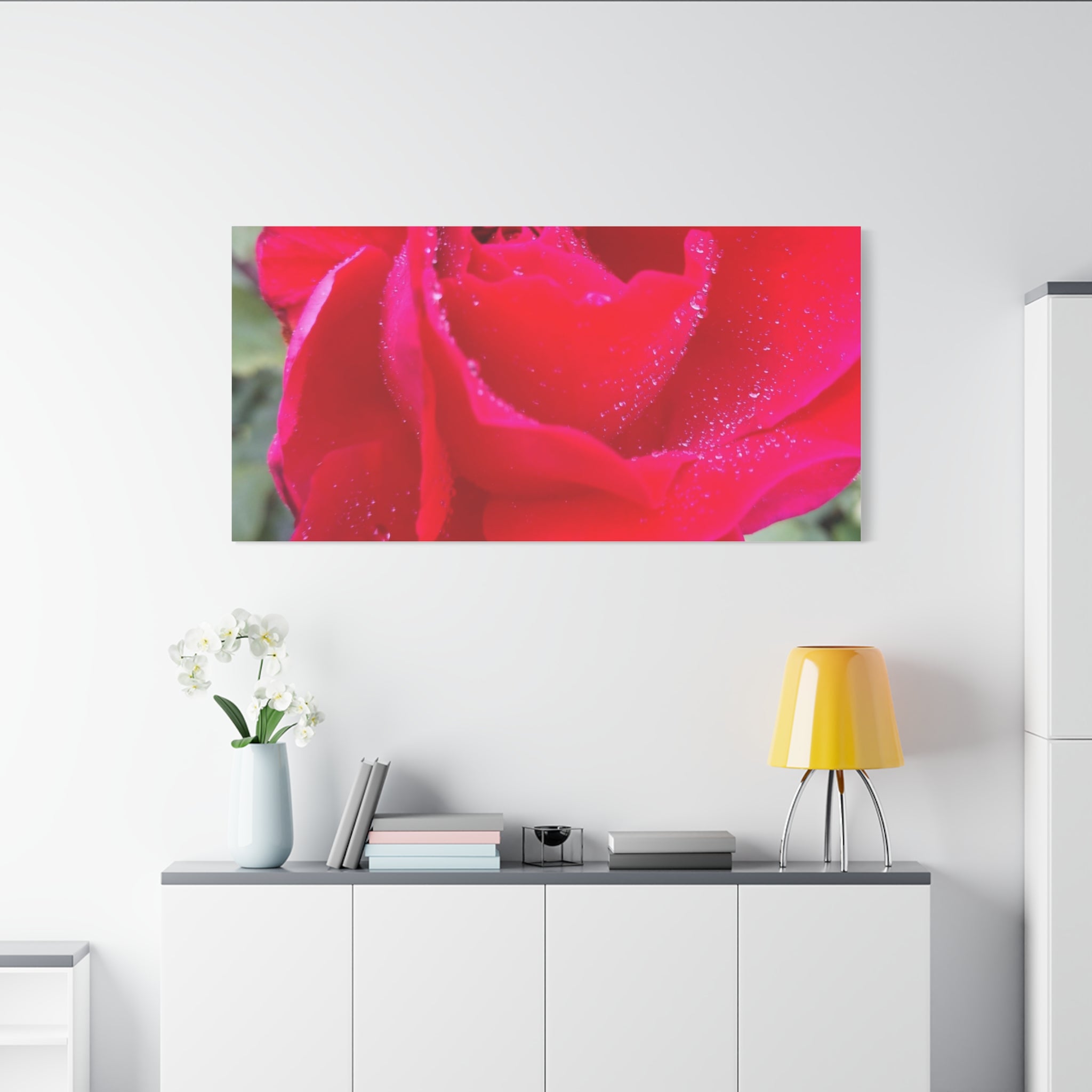 Stunning Floral Canvas Print, Home Decor, Wall Art, Gift for Flower Lovers, Red Rose Art, Mother's Day Gift