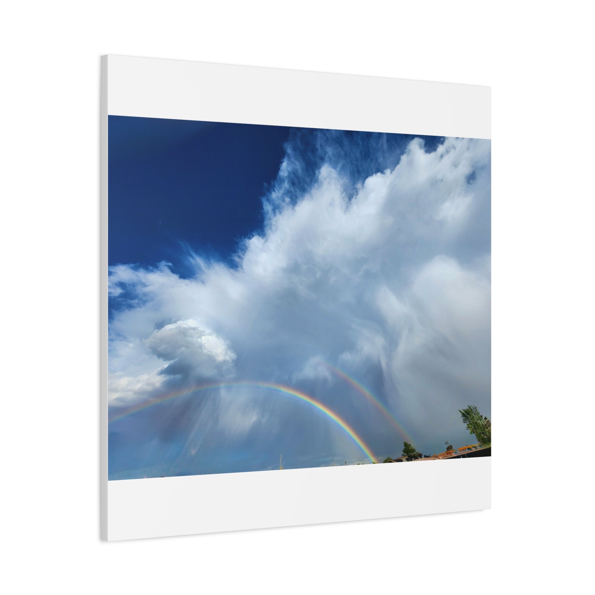 Rainbow Cloud Art Canvas Print, Stretched Wall Decor, Home/Office Art, Gift for Nature Lovers, Gallery Wall Accent