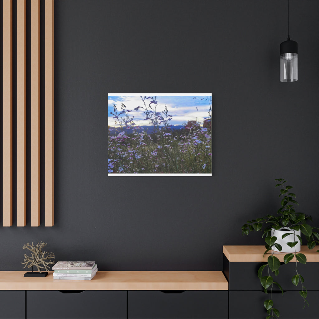 Floral Wall Art Canvas, Nature-Inspired Home Decor, Flower Print, Rustic Living Room, Gift for Gardeners, Boho Wall Art