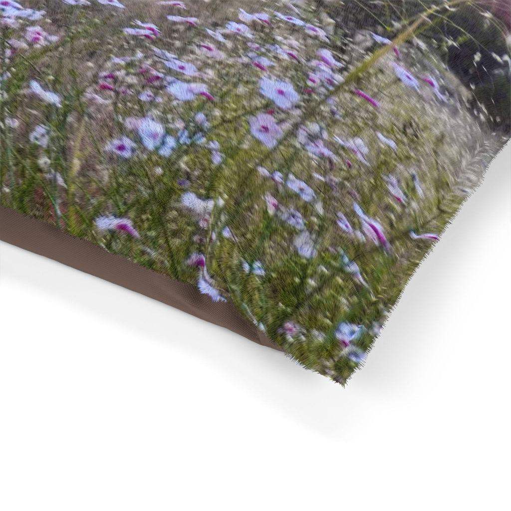 Floral Pet Bed - Cozy Dog Bed, Cat Bed, Soft Pillow for Pets, Flower Design Pet Accessories, Gift for Pet Lovers