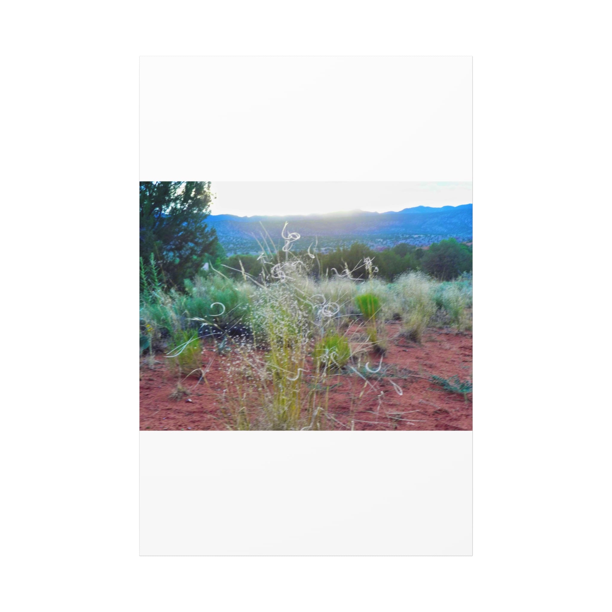 Serene Desert Landscape Canvas Print, Nature Wall Art, Home Decor, Gift for Nature Lovers, Rustic Art for Living Room, Boho Decor