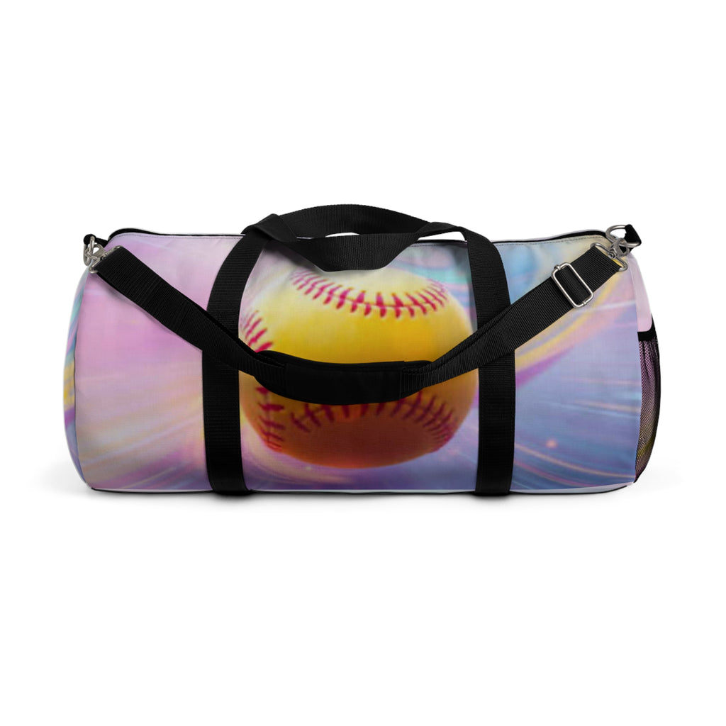 Softball Graphic Duffel Bag | Gym Tote, Sports Bag, Weekend Trip Luggage, Practice Gear Organizer